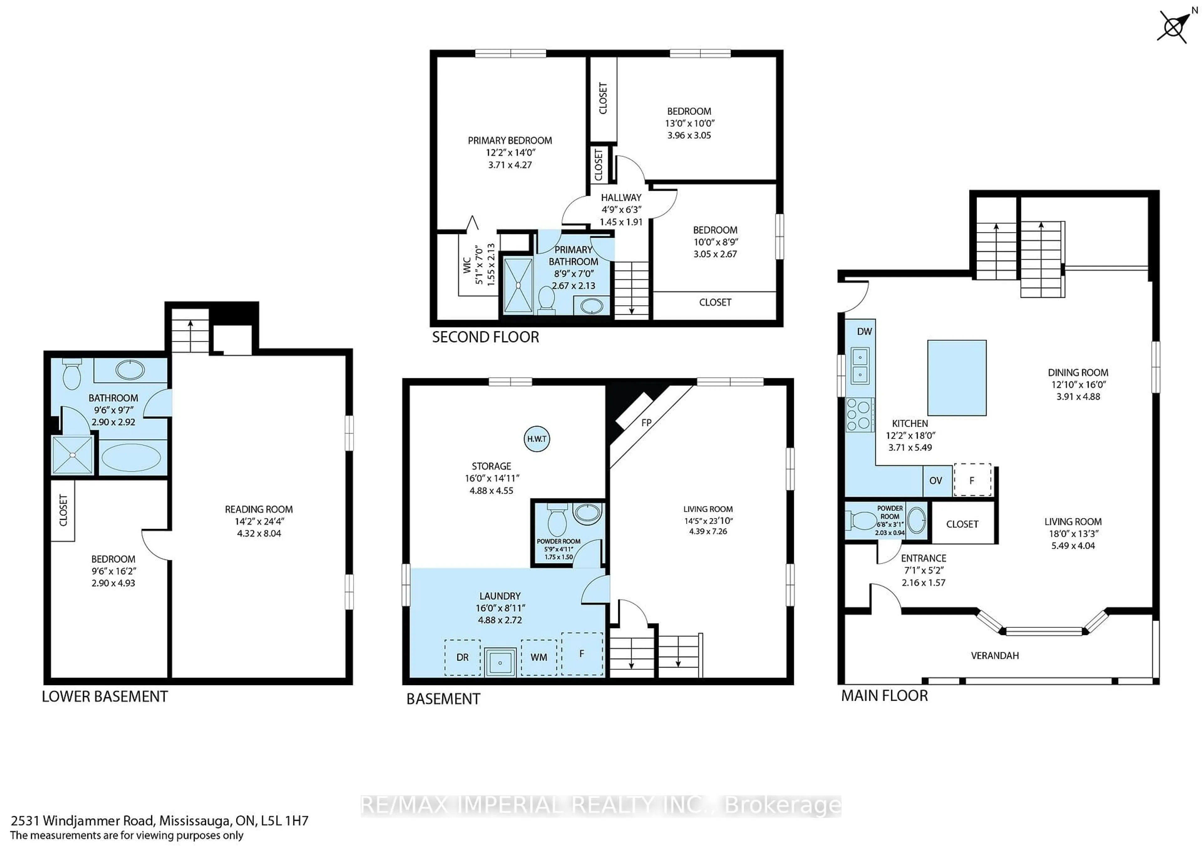 Floor plan for 2531 Windjammer Rd, Mississauga Ontario L5L 1H7