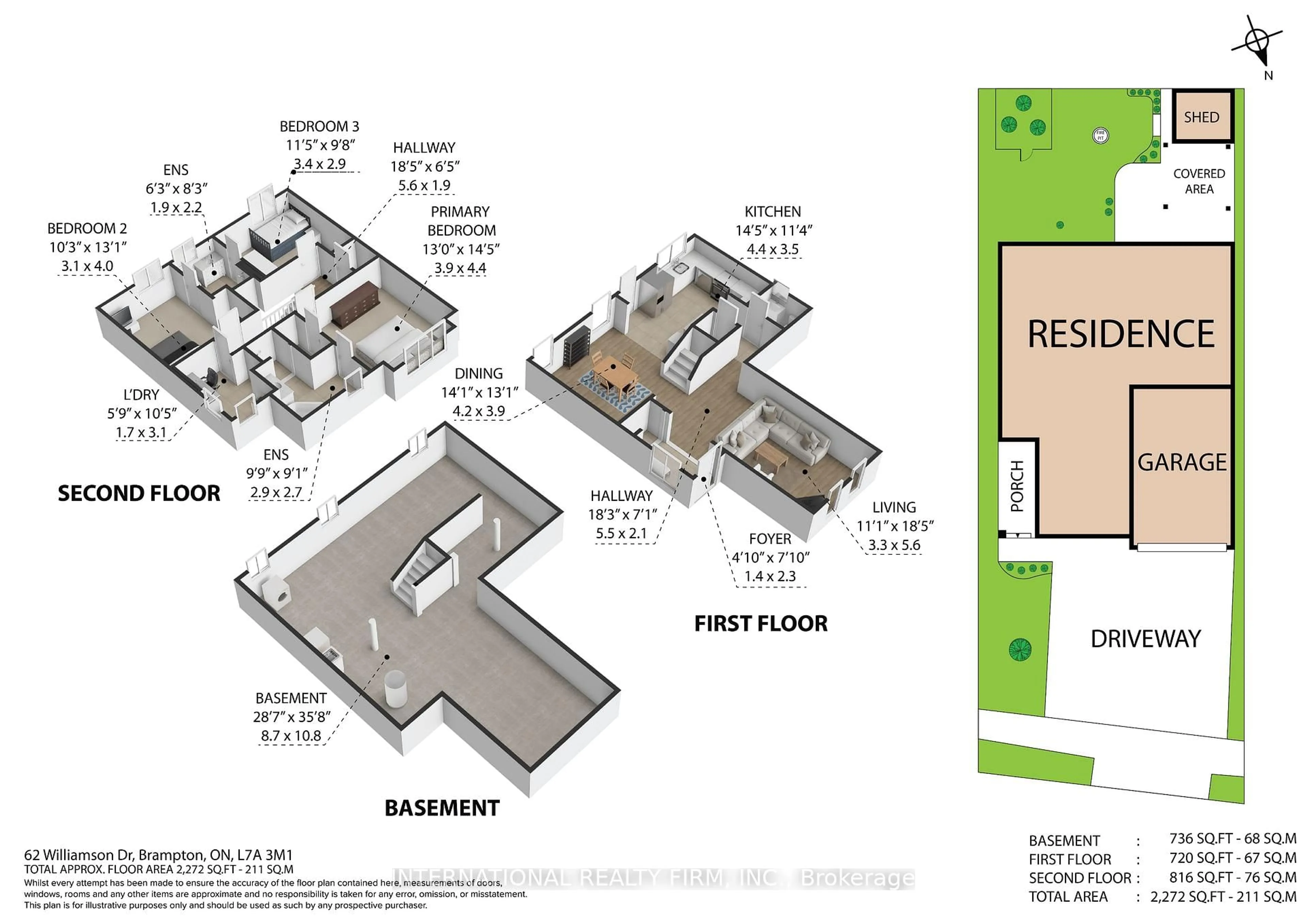 Floor plan for 62 Williamson Dr, Brampton Ontario L7A 3M1