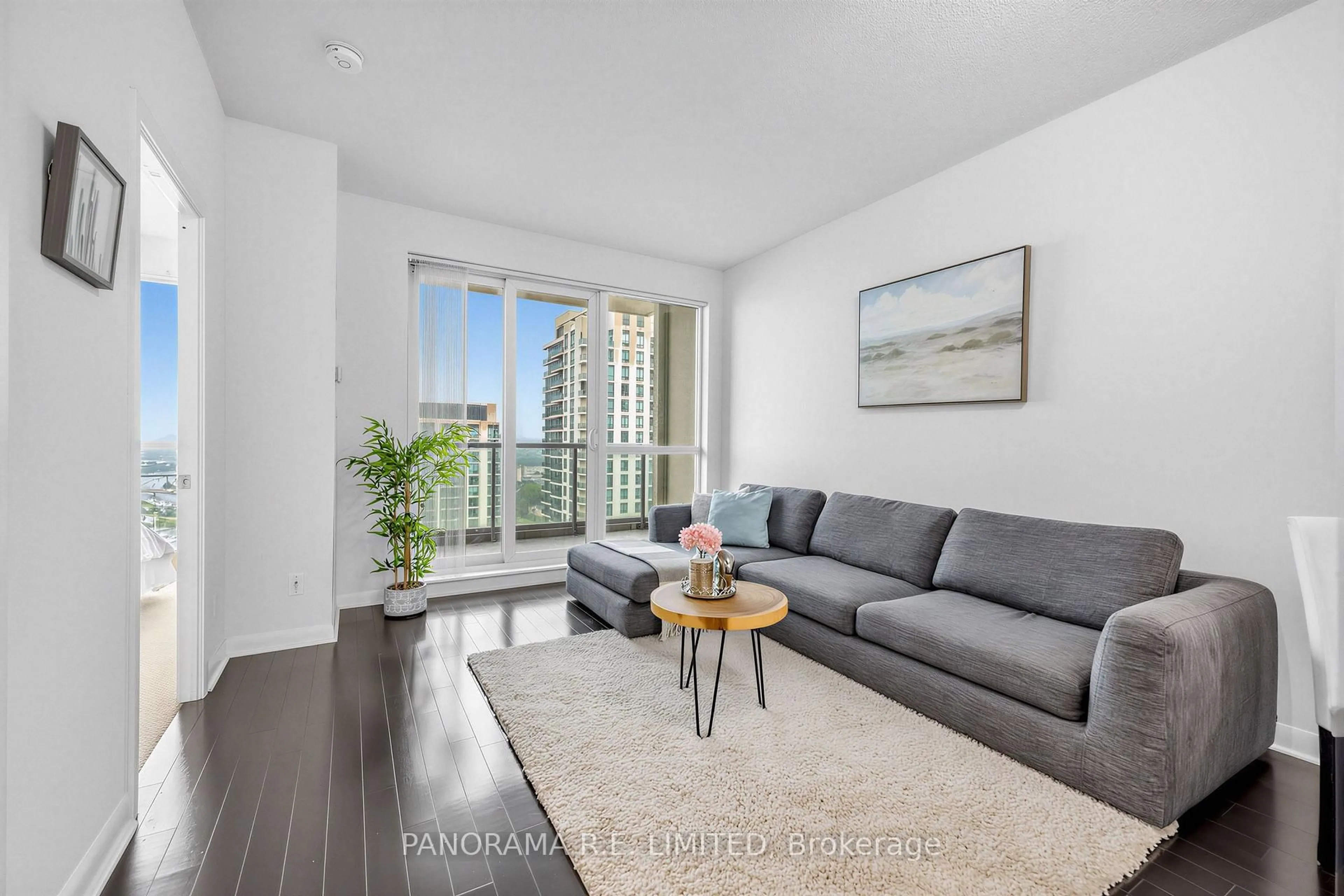 Living room with furniture, unknown for 235 Sherway Gardens Rd #2411, Toronto Ontario M9C 0A2