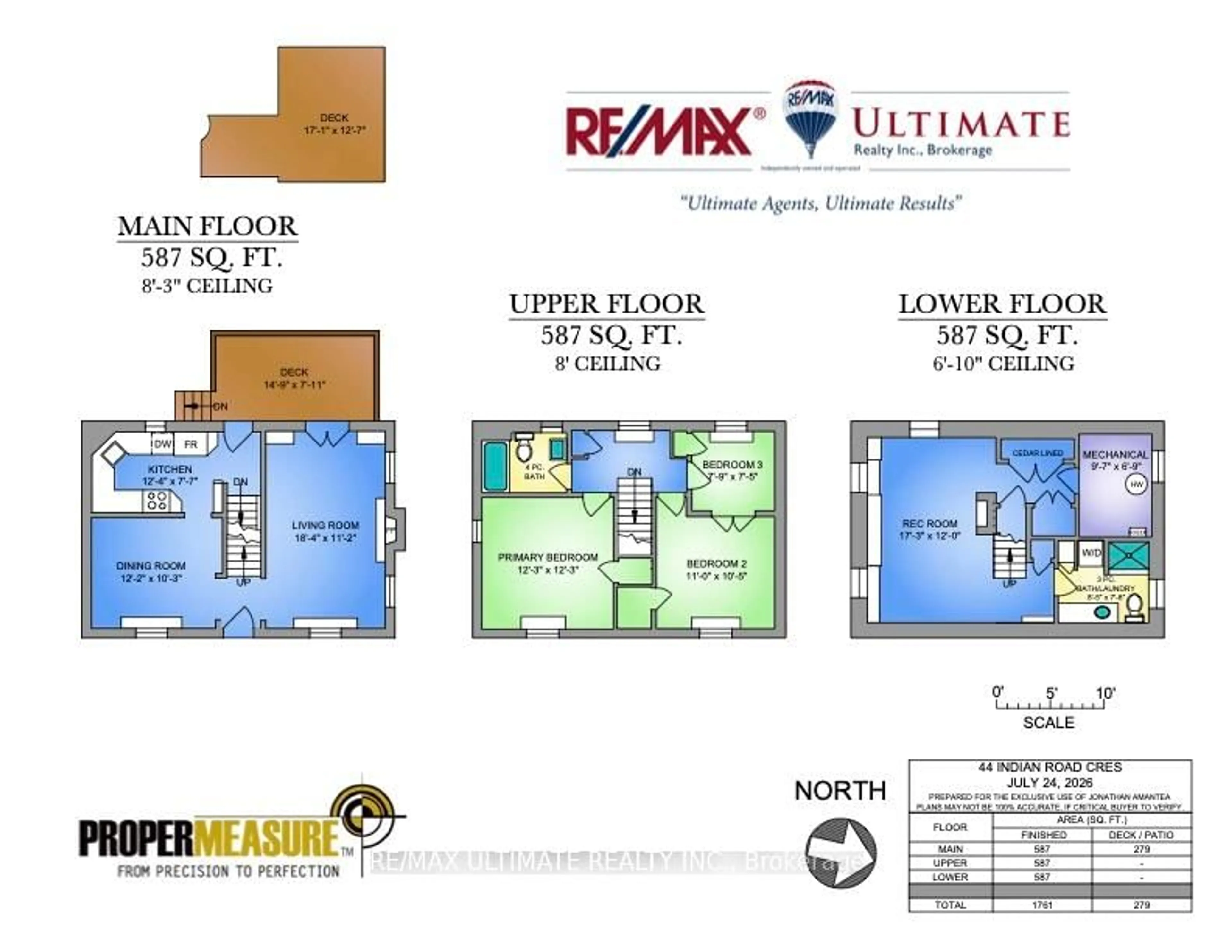 Floor plan for 44 Indian Road Cres, Toronto Ontario M6P 2G1