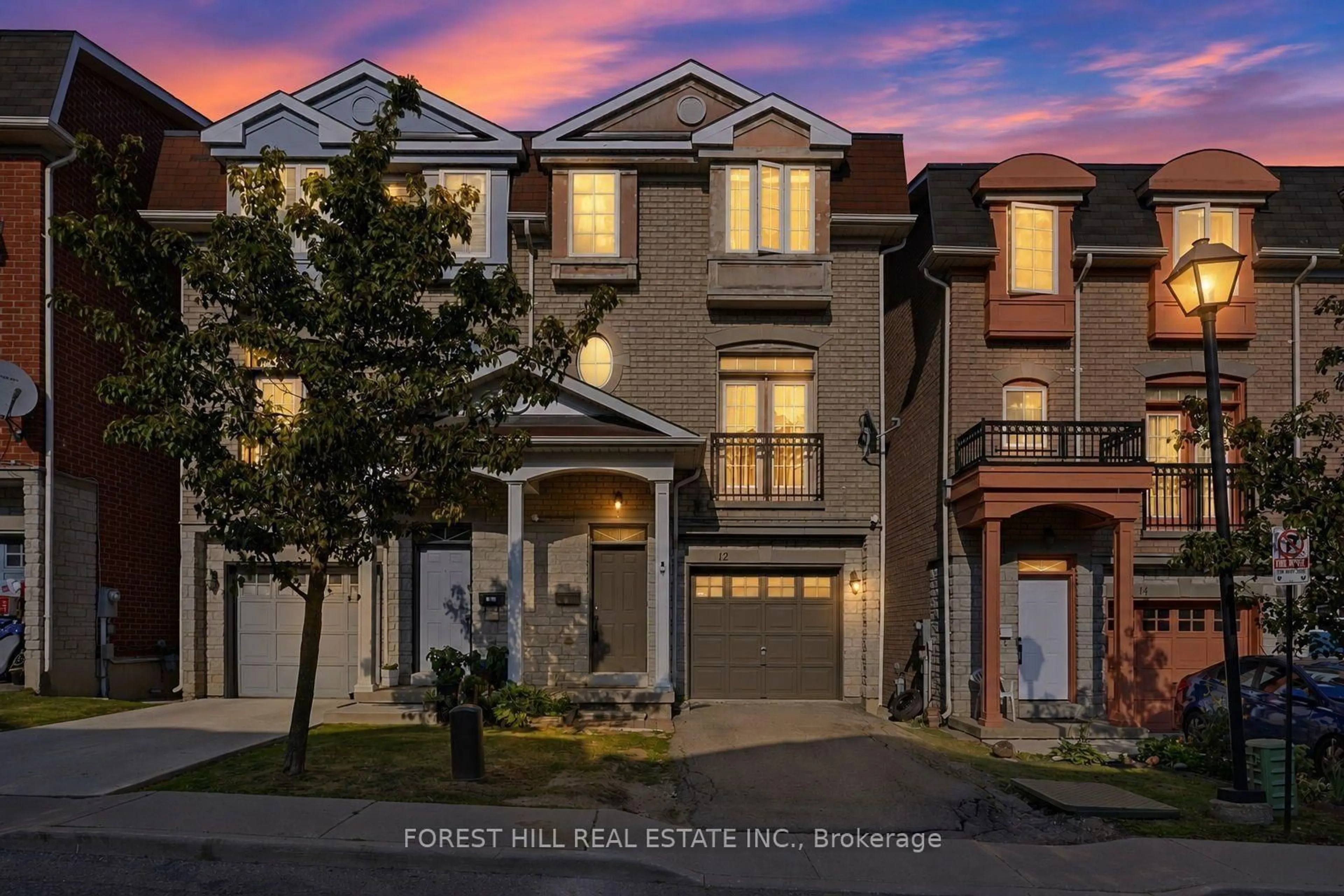 Home with brick exterior material, street for 12 Lambrinos Lane, Toronto Ontario M3N 0A1