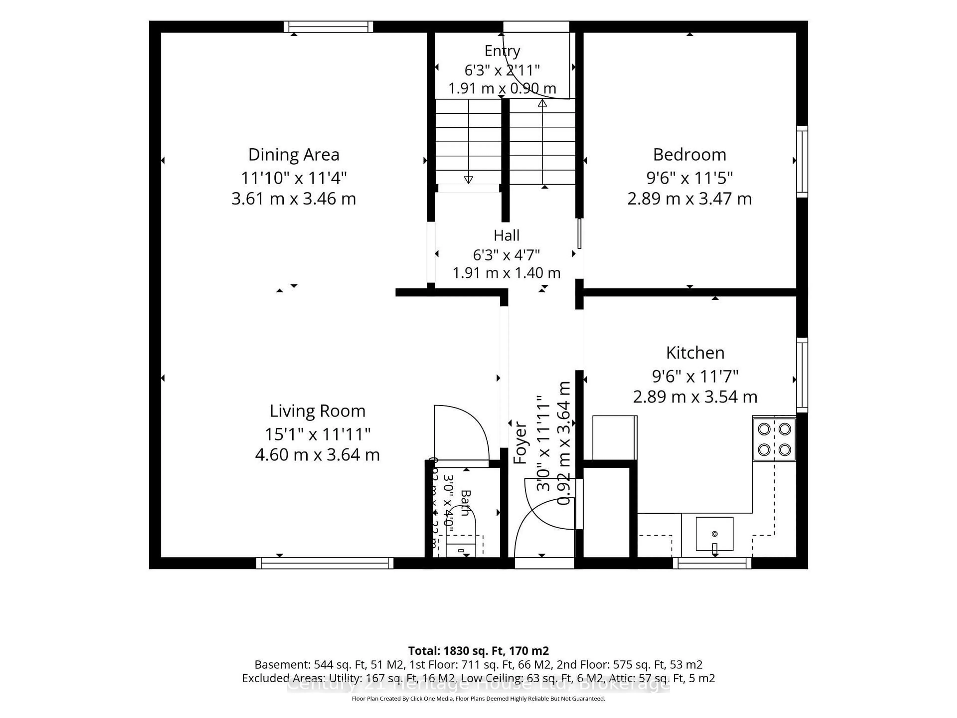 Floor plan for 79 Anthony Rd, Toronto Ontario M3K 1B5