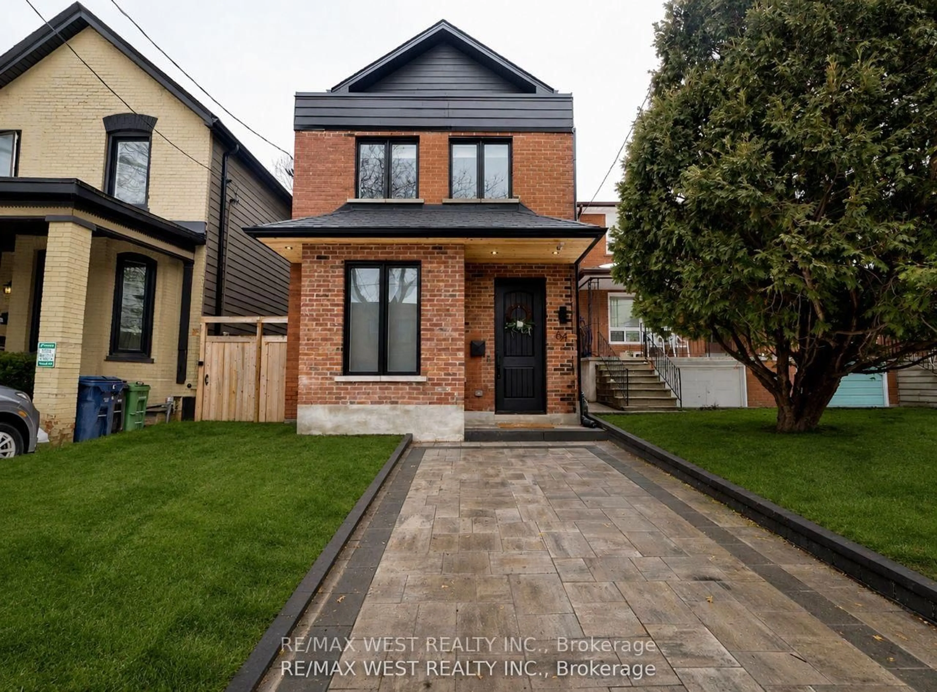 Home with brick exterior material, street for 64 Gwynne Ave, Toronto Ontario M6K 2C4