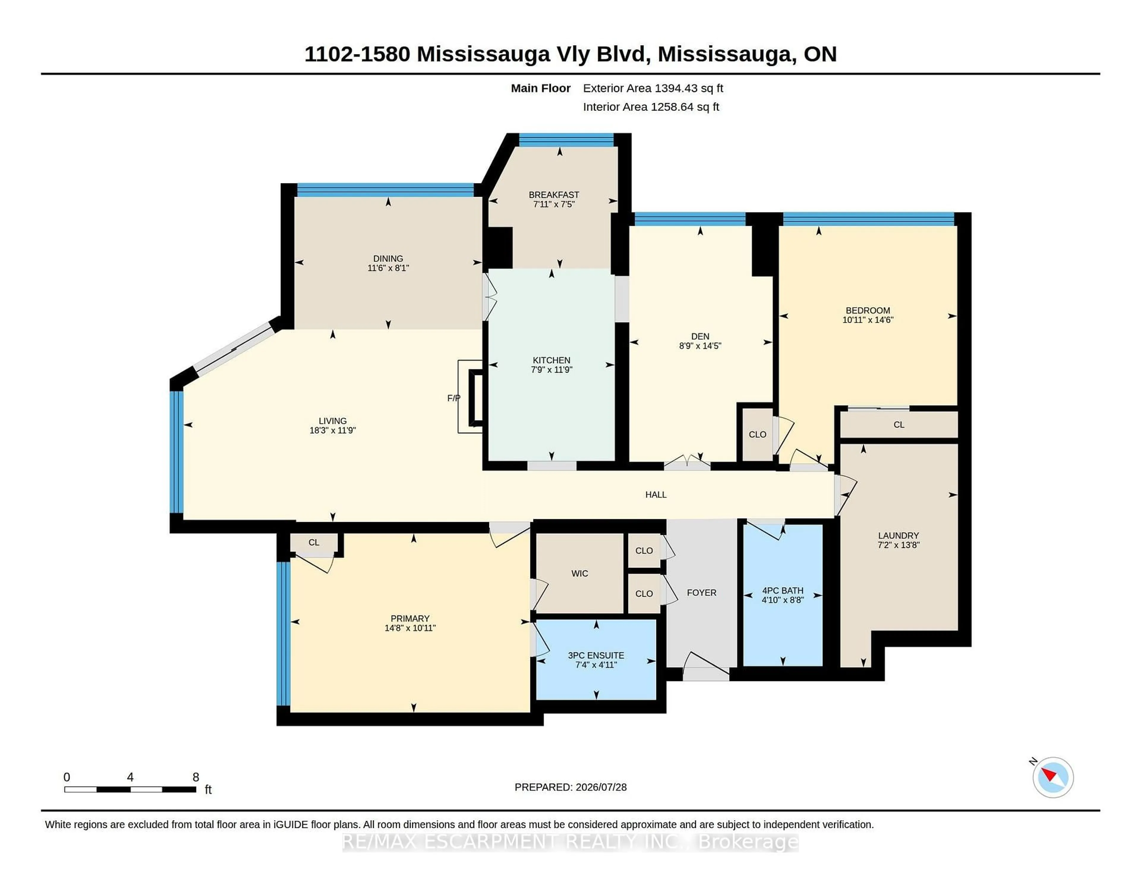 Floor plan for 1580 Mississauga Valley Blvd #1102, Mississauga Ontario L5A 3T8