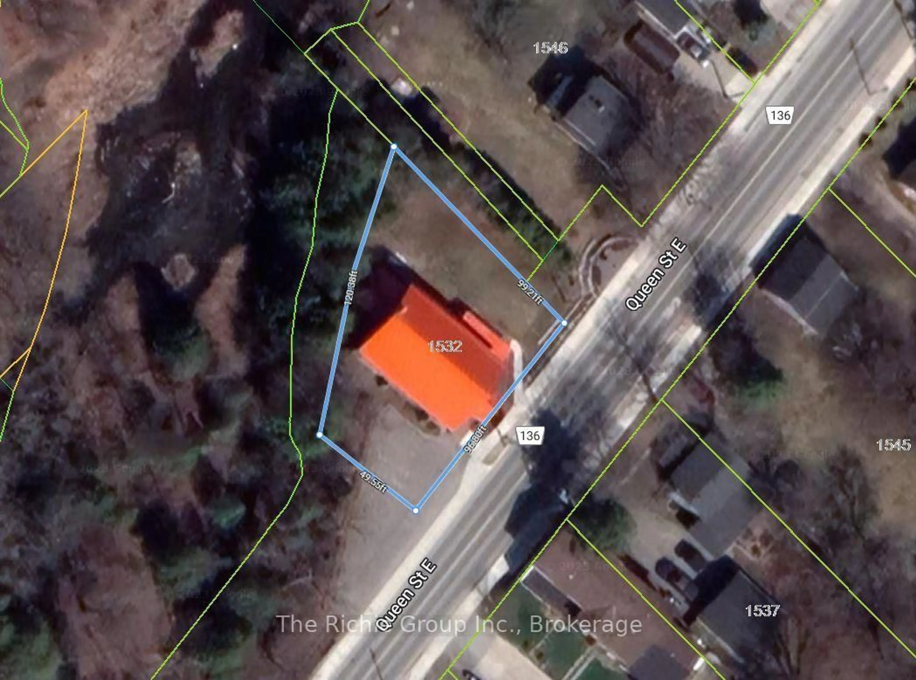 A pic from outside/outdoor area/front of a property/back of a property/a pic from drone, building for 1532 Queen St, Caledon Ontario L7K 0C2