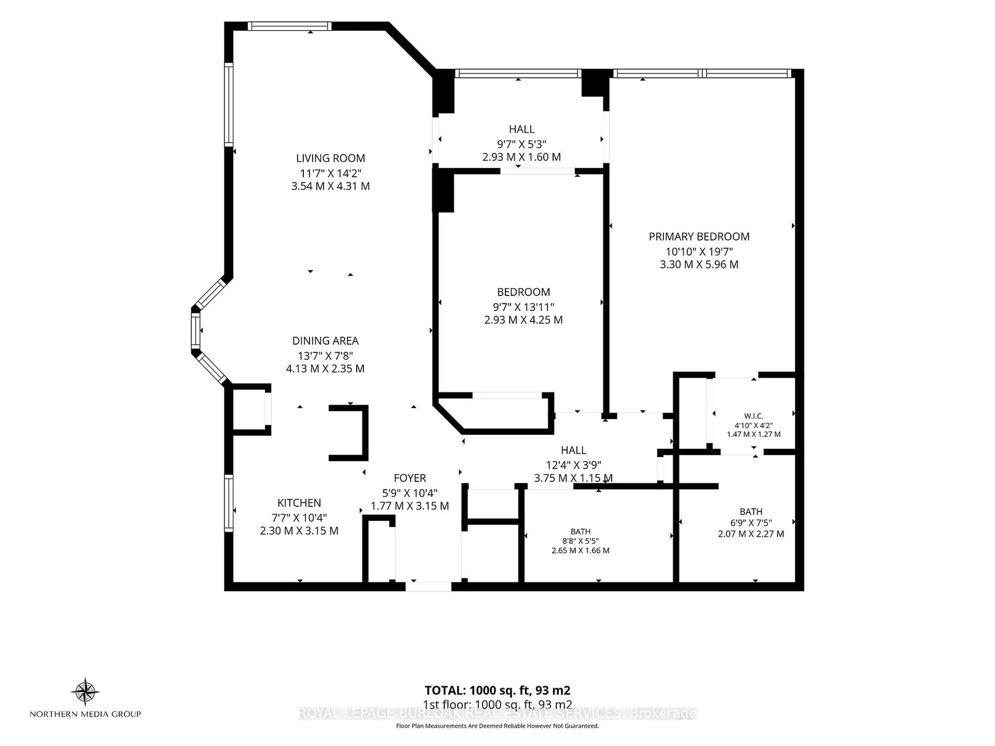 Floor plan for 1270 Maple Crossing Blvd #509, Burlington Ontario L7S 2J3