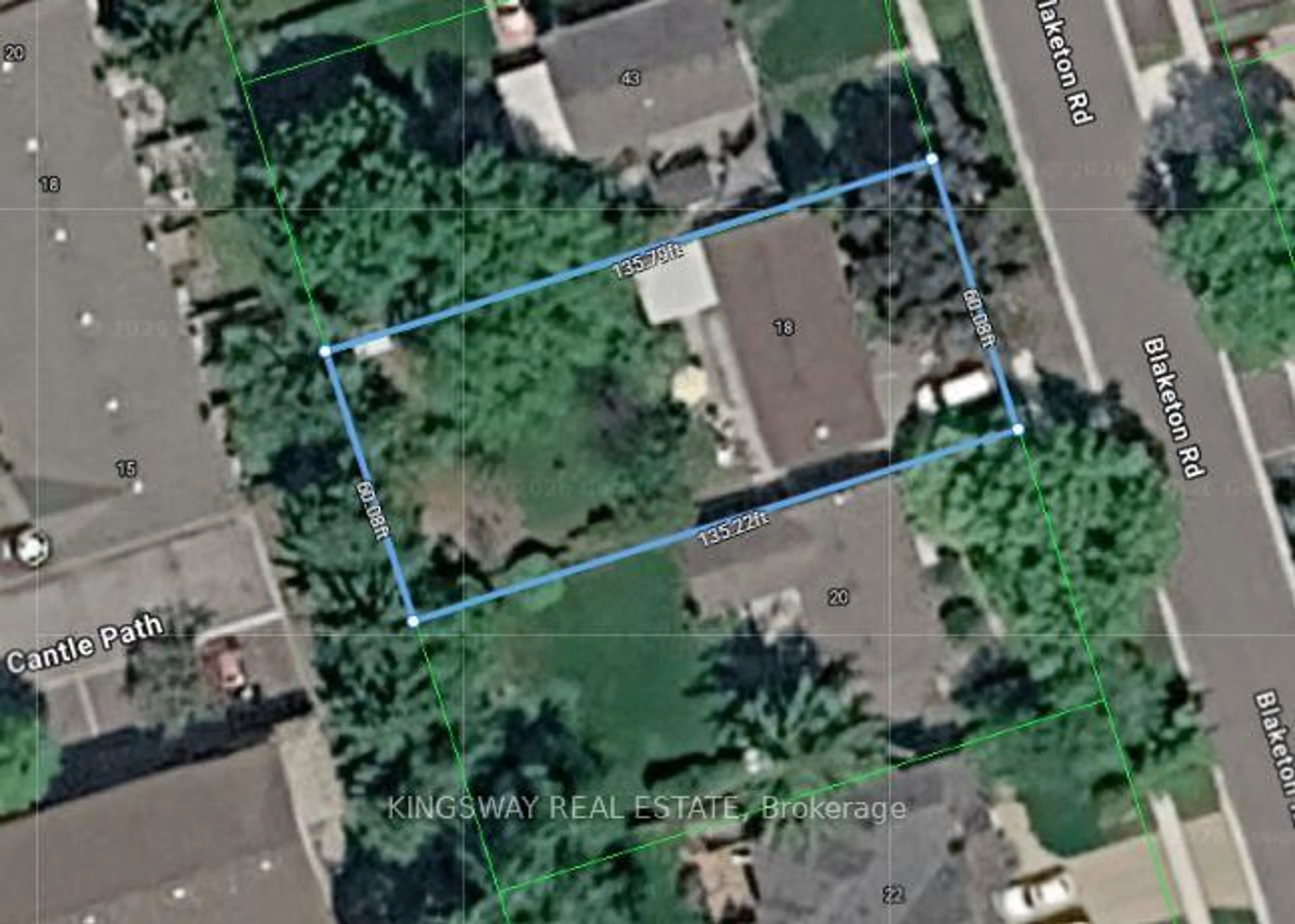 A pic from outside/outdoor area/front of a property/back of a property/a pic from drone, street for 18 Blaketon Rd, Toronto Ontario M9B 4W1
