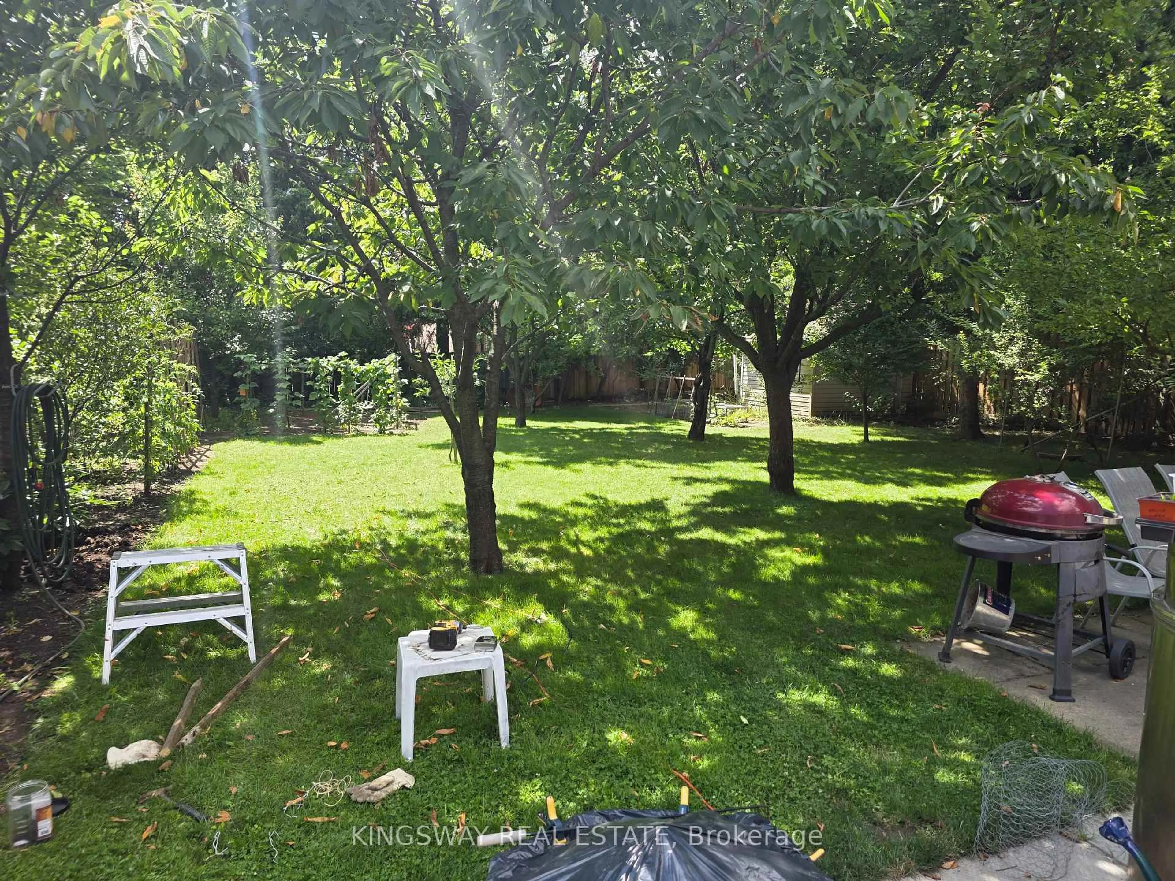 A pic from outside/outdoor area/front of a property/back of a property/a pic from drone, forest/trees view for 18 Blaketon Rd, Toronto Ontario M9B 4W1