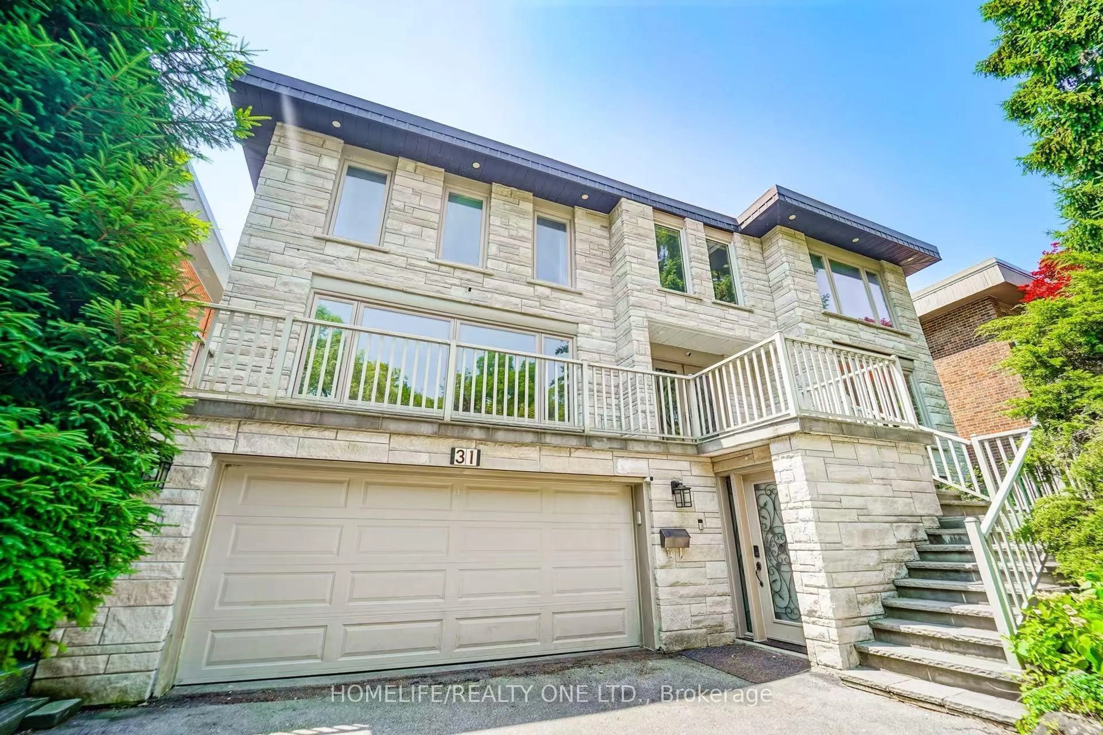 Home with brick exterior material, street for 31 Bearwood Dr, Toronto Ontario M9A 4G5