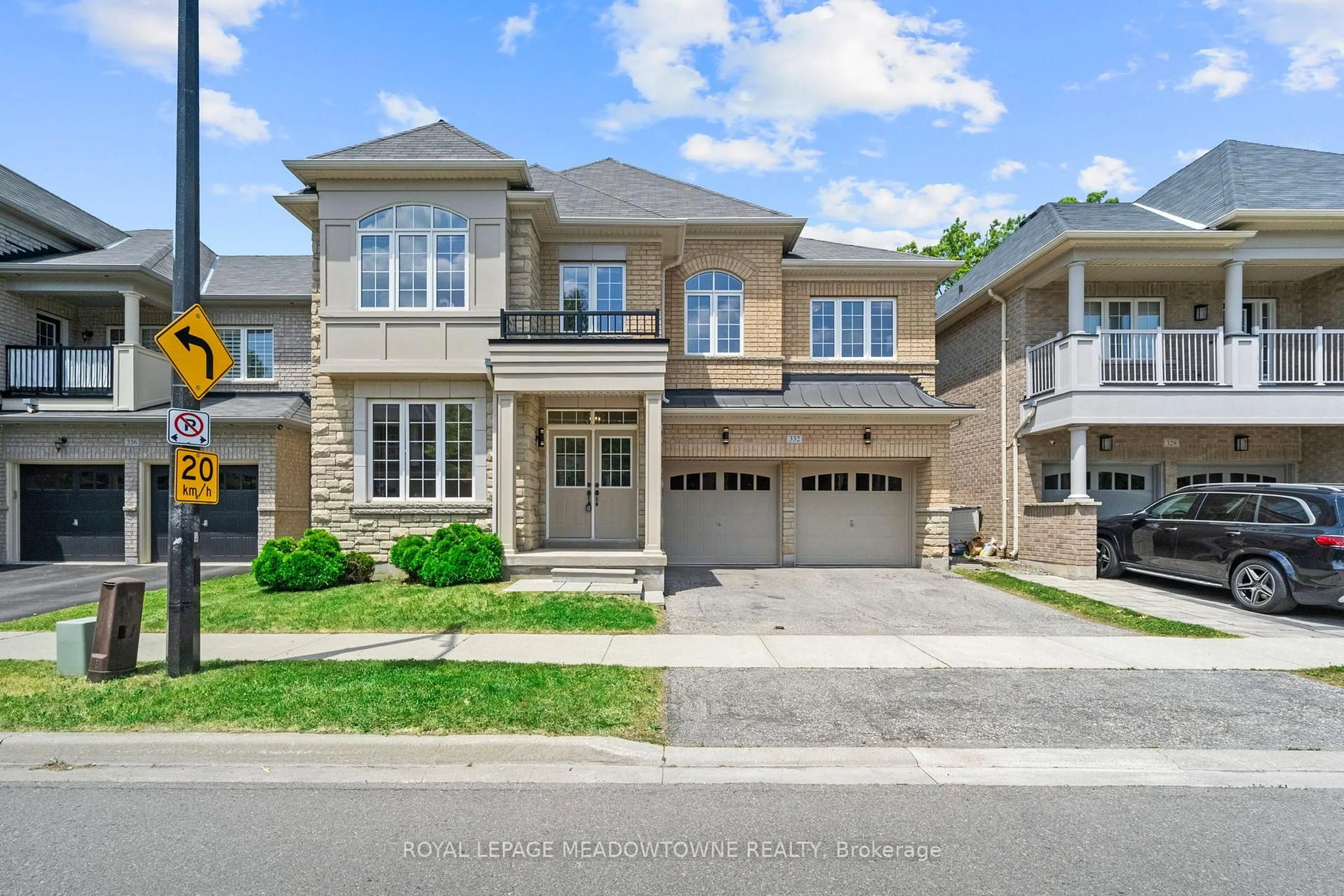 Home with brick exterior material, street for 332 McGibbon Dr, Milton Ontario L9T 5K7