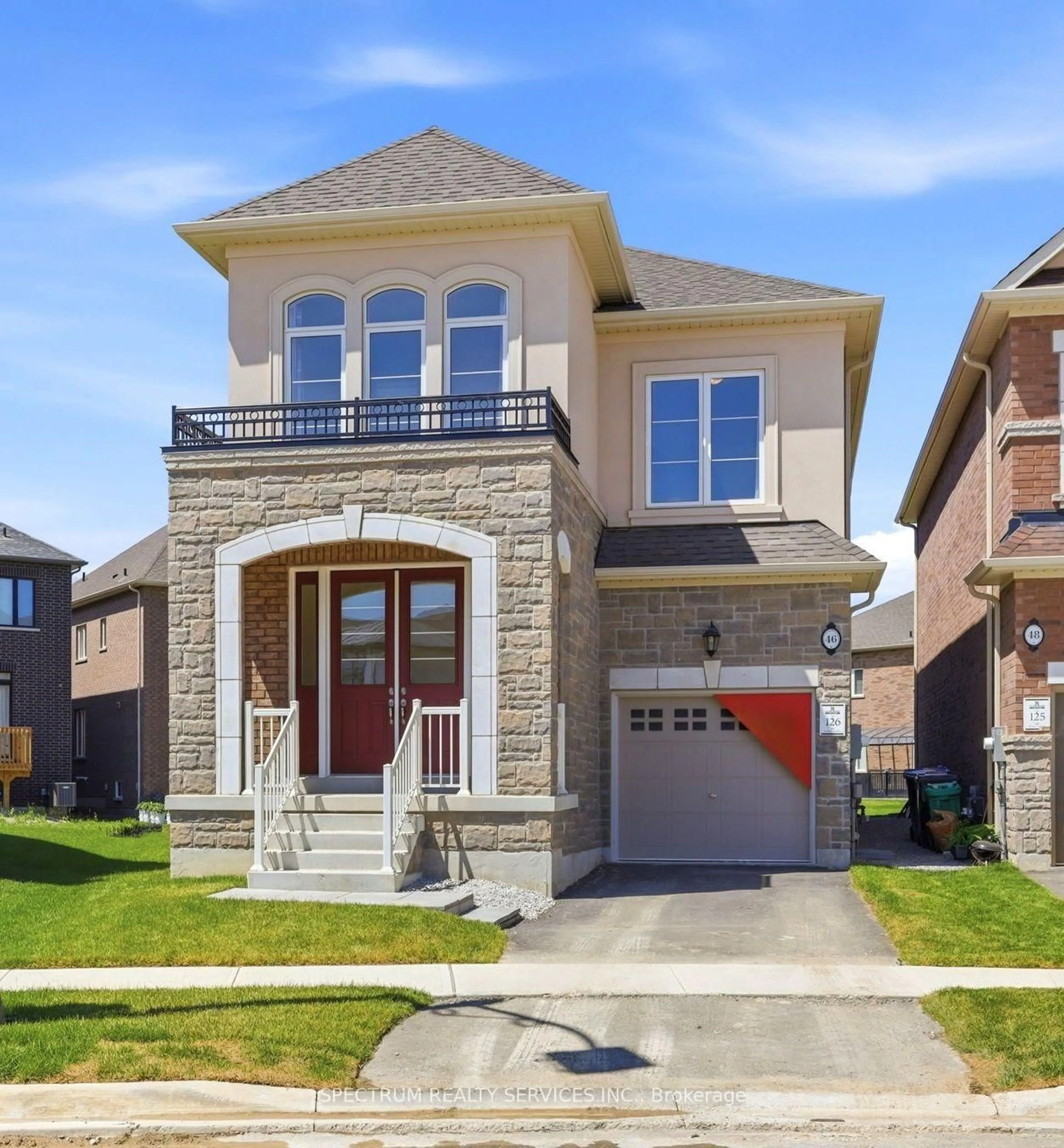 Home with brick exterior material, street for 46 Pearen Hts, Caledon Ontario L7C 4J9