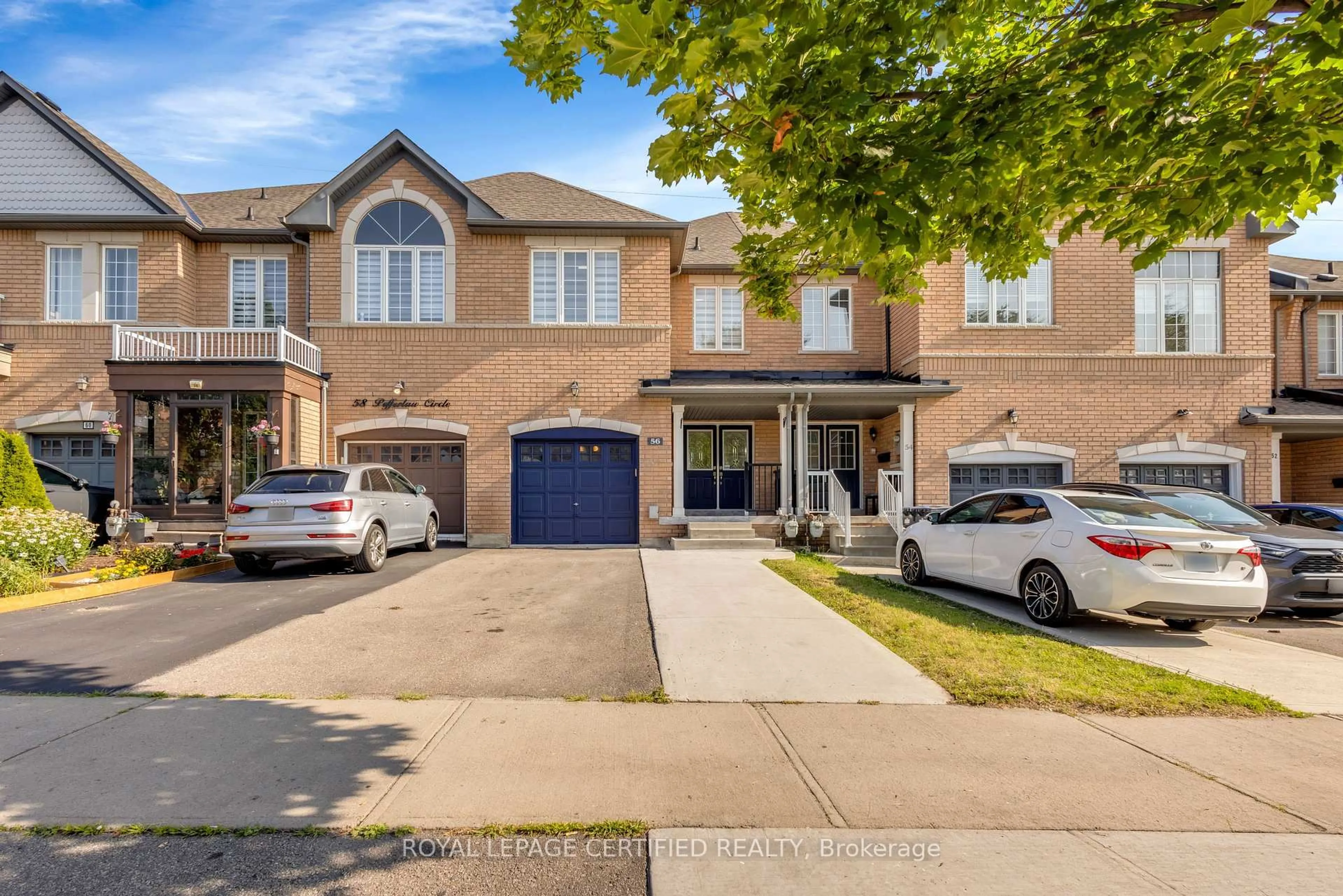 Home with brick exterior material, street for 56 Pefferlaw Circ, Brampton Ontario L6Y 0K1