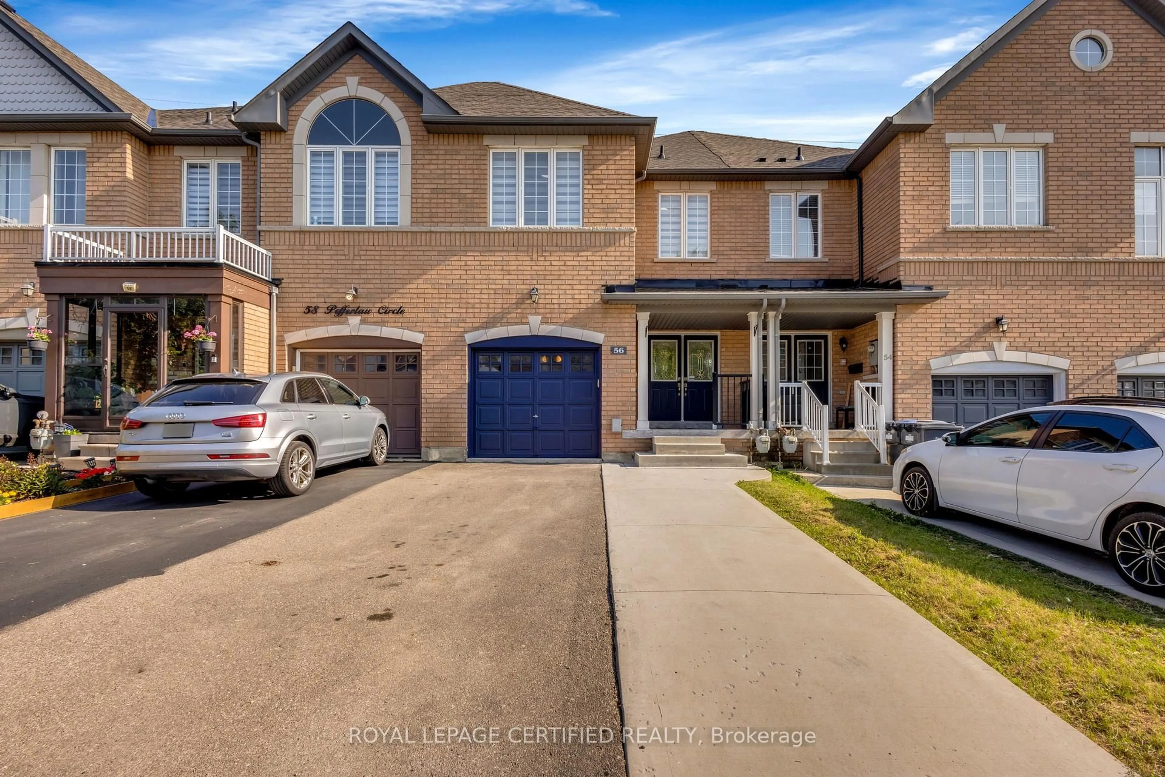 Home with brick exterior material, street for 56 Pefferlaw Circ, Brampton Ontario L6Y 0K1