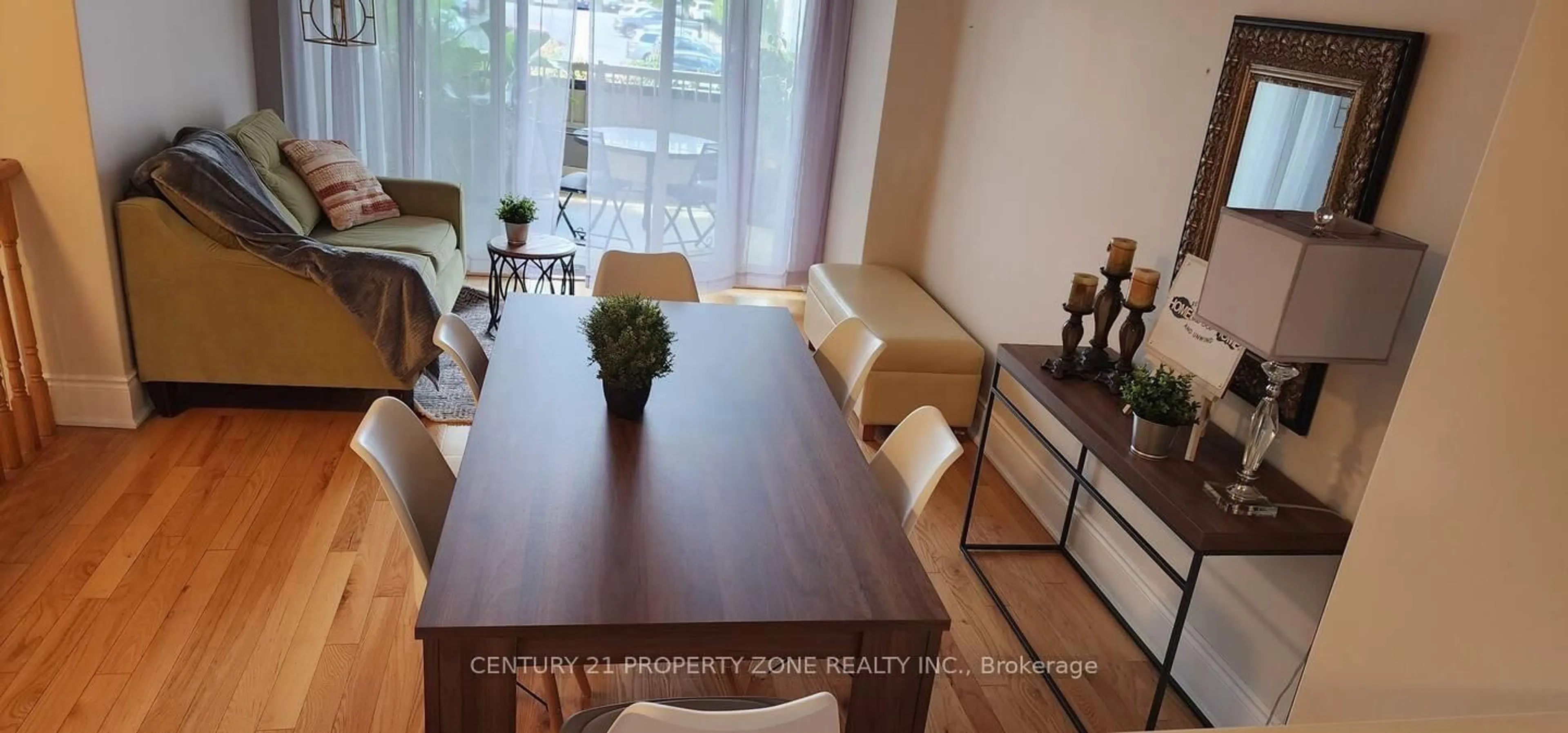 Dining room, wood/laminate floor for 9033 Derry Rd #15, Milton Ontario L9T 7Y9