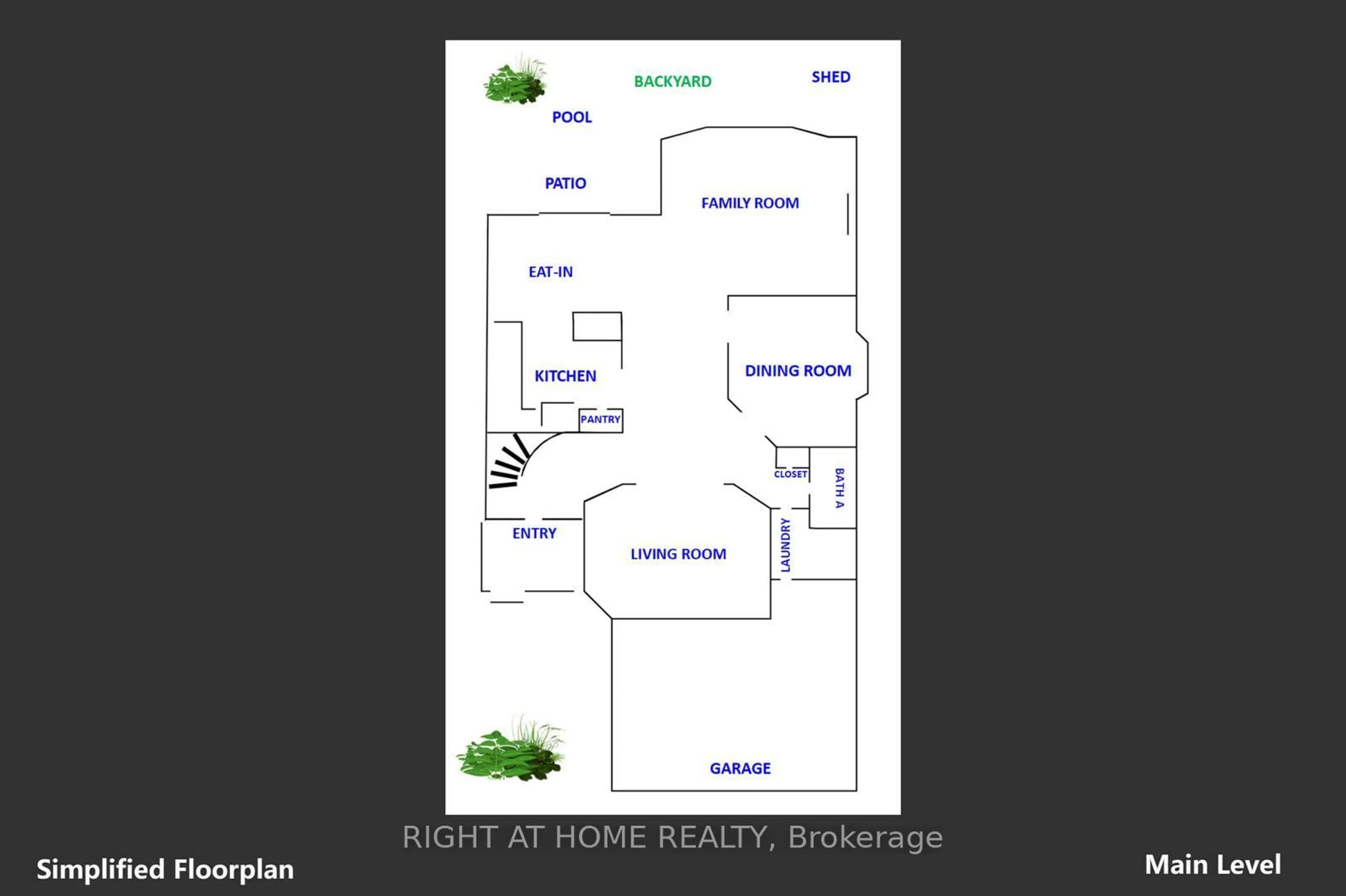 Floor plan for 65 Baybrook Rd, Brampton Ontario L7A 1L4