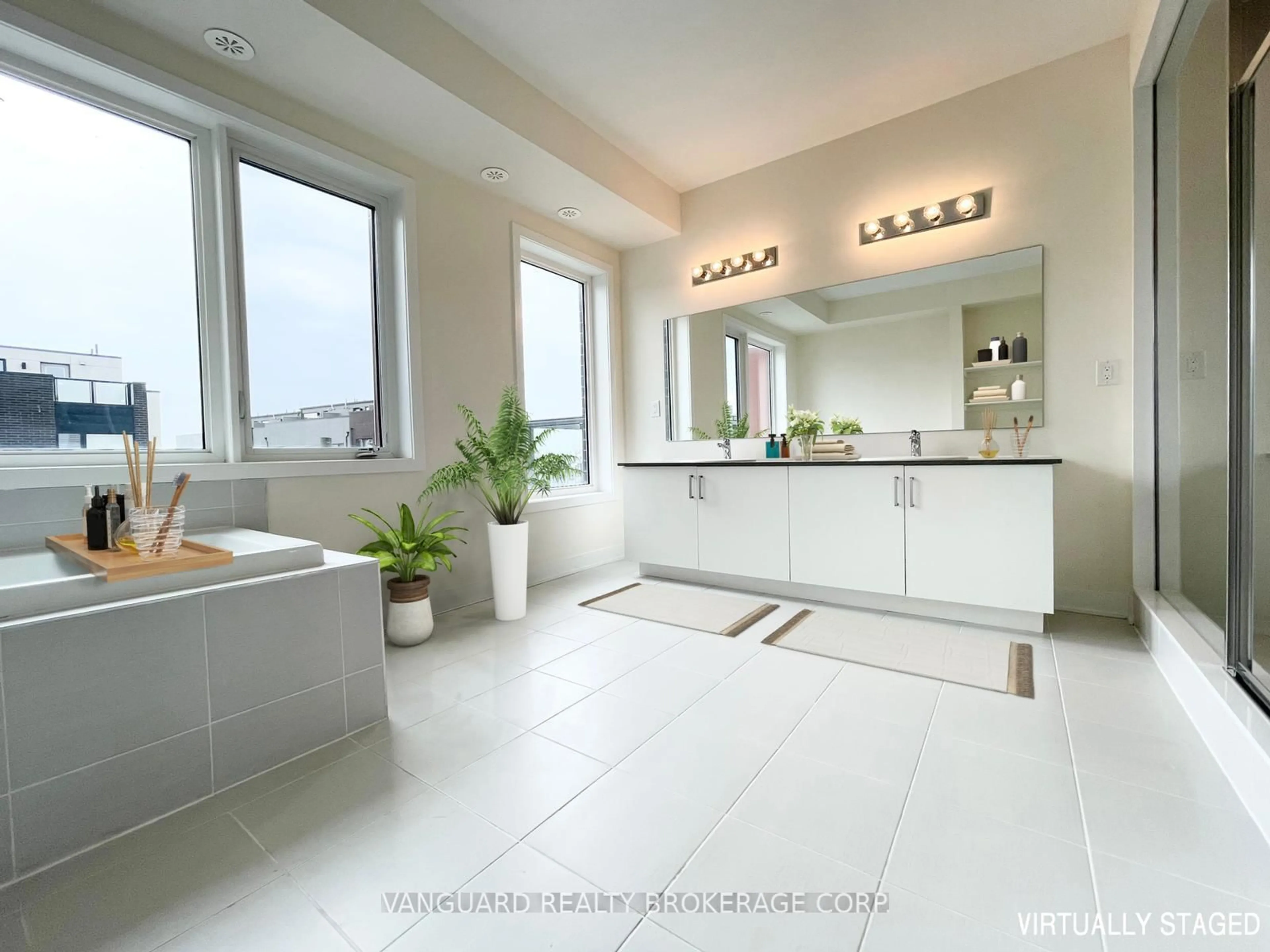 Contemporary bathroom, ceramic/tile floor for 49 Frederick Tisdale Dr, Toronto Ontario M3K 0B2