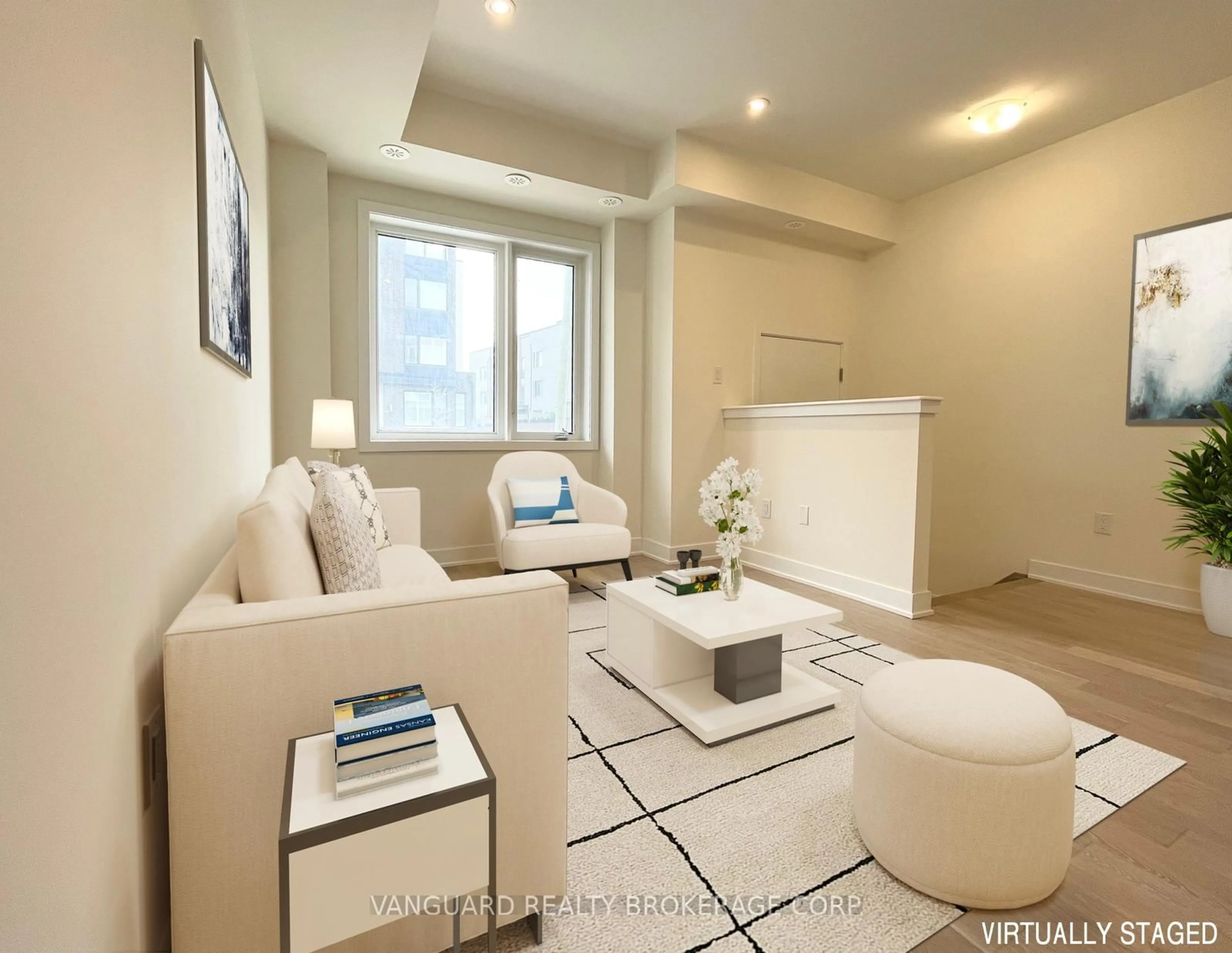 Living room with furniture, unknown for 49 Frederick Tisdale Dr, Toronto Ontario M3K 0B2