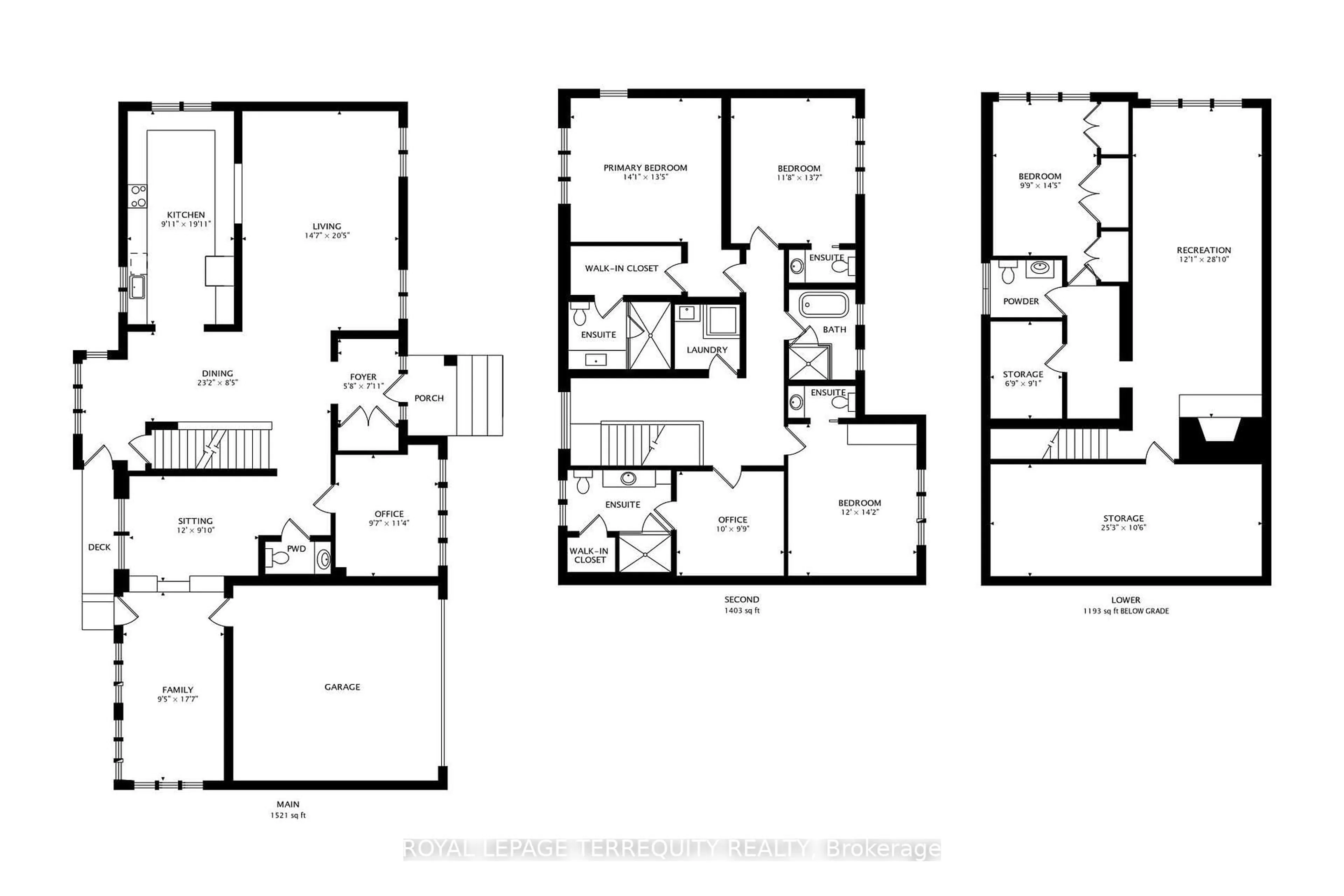 Floor plan for 1621 Skyline Dr, Mississauga Ontario L5E 2W9
