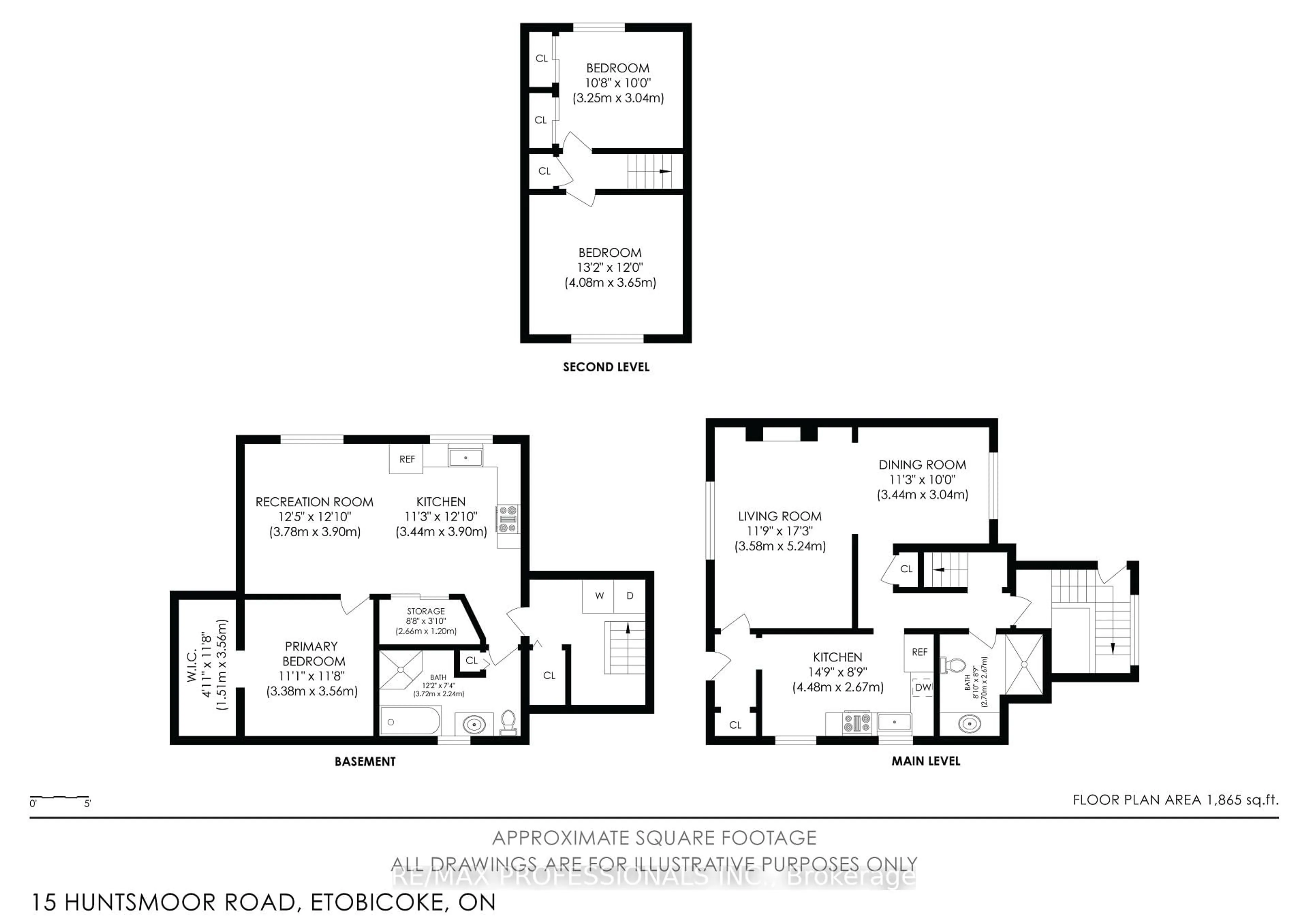 Floor plan for 15 Huntsmoor Rd, Toronto Ontario M9W 3R4
