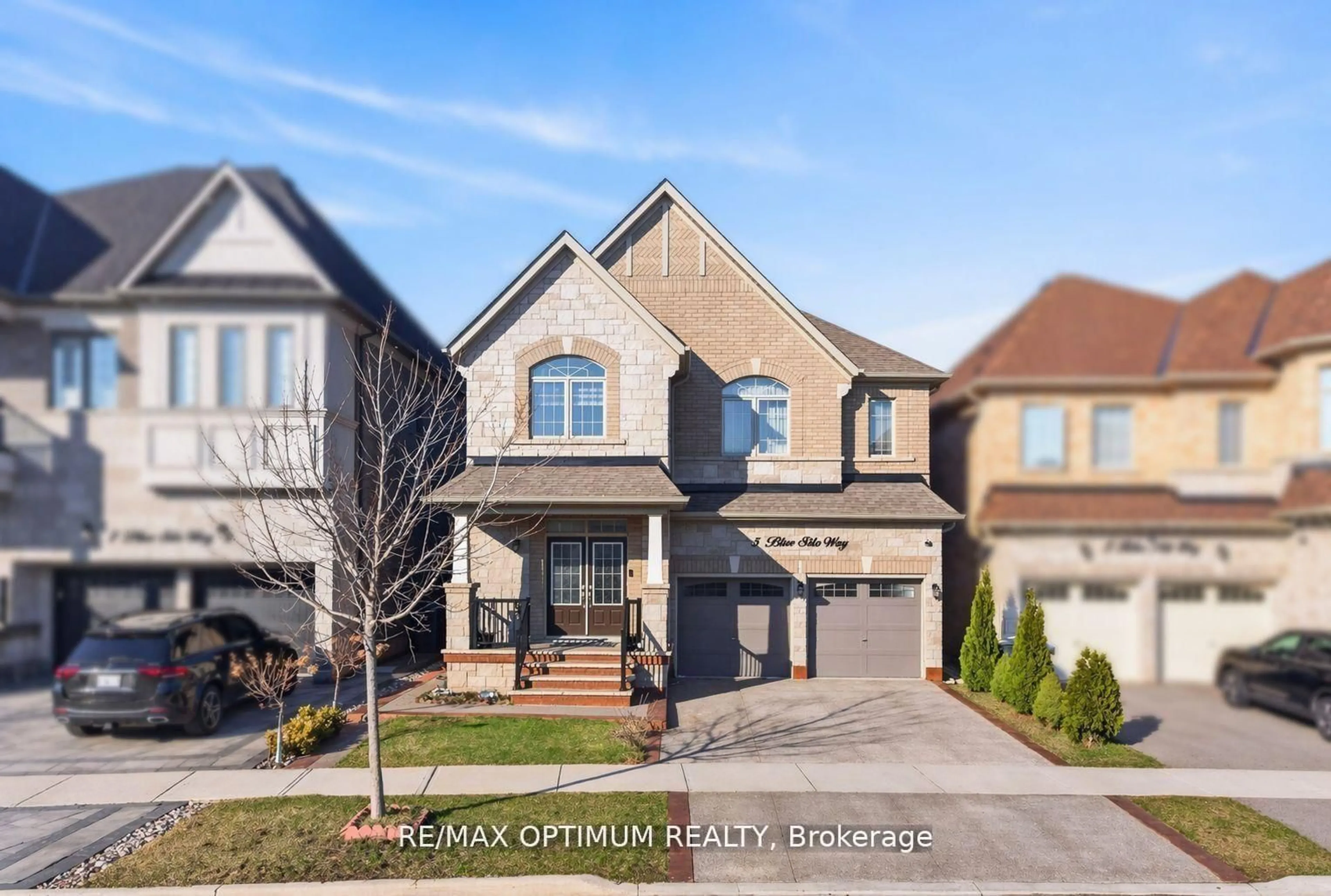 Home with brick exterior material, street for 5 Blue Silo Way, Brampton Ontario L6X 5P5