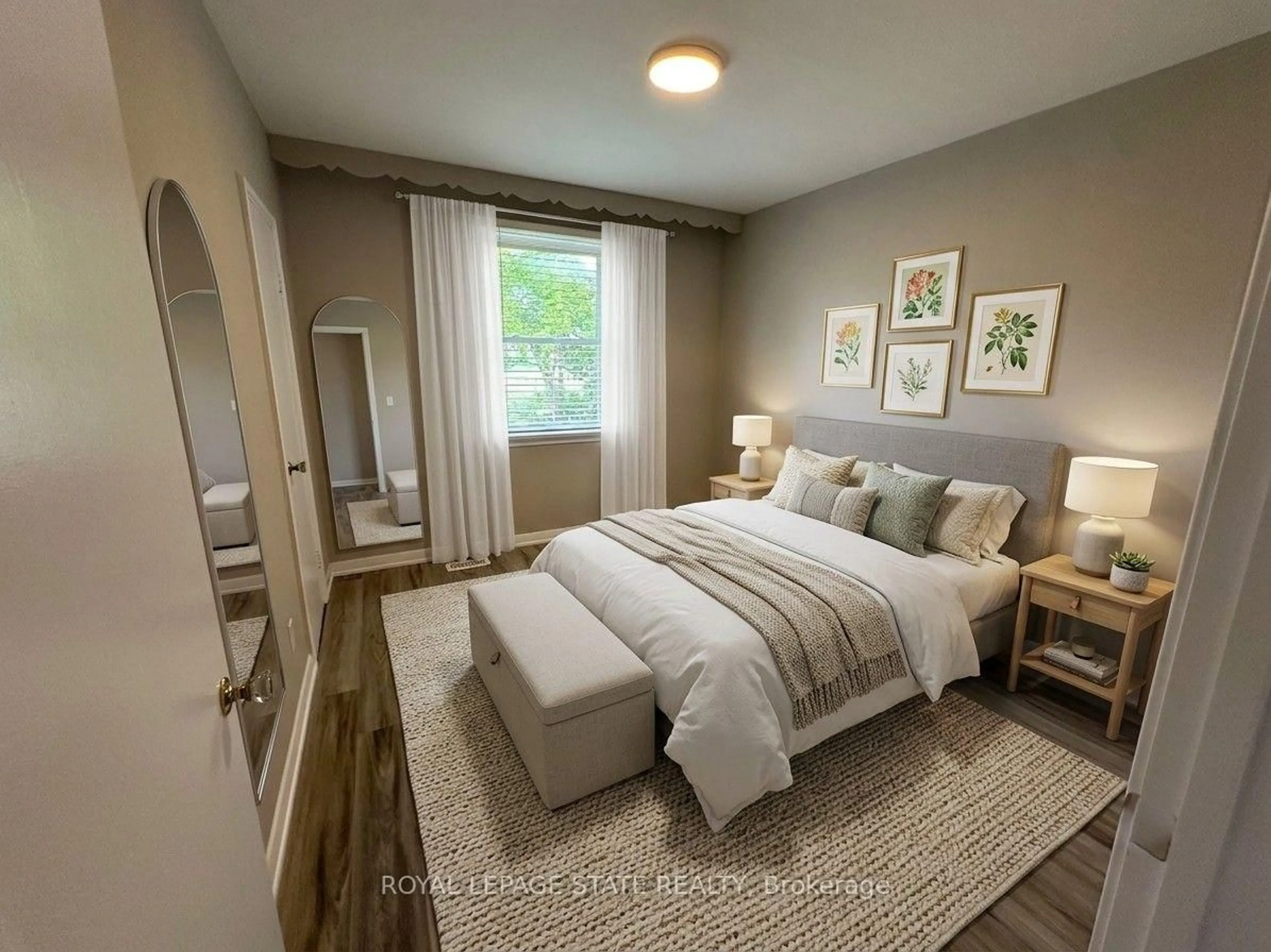 Bedroom with bed, unknown for 20 Lloyd Manor Rd, Toronto Ontario M9B 5H6