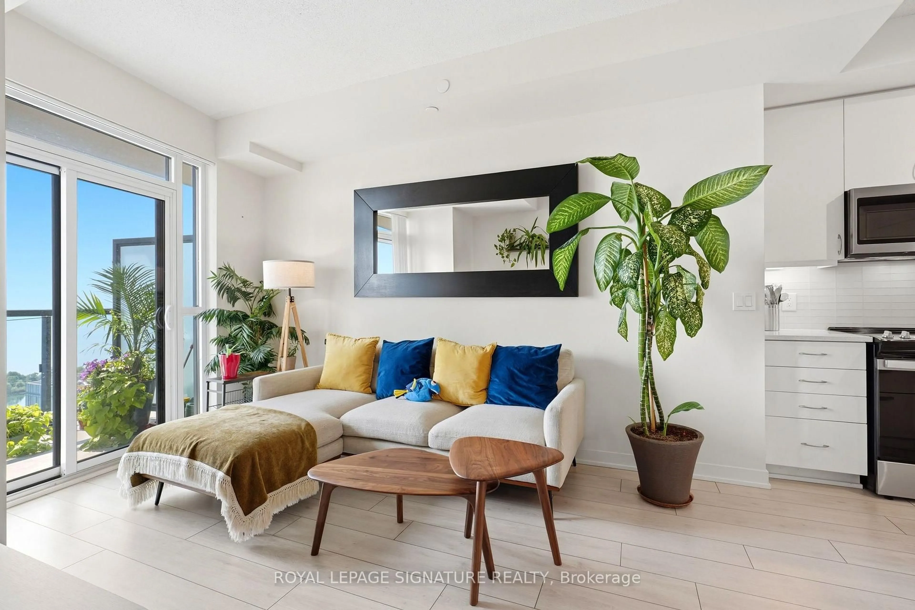 Living room with furniture, unknown for 38 Annie Craig Dr #2403, Toronto Ontario M8V 0G9
