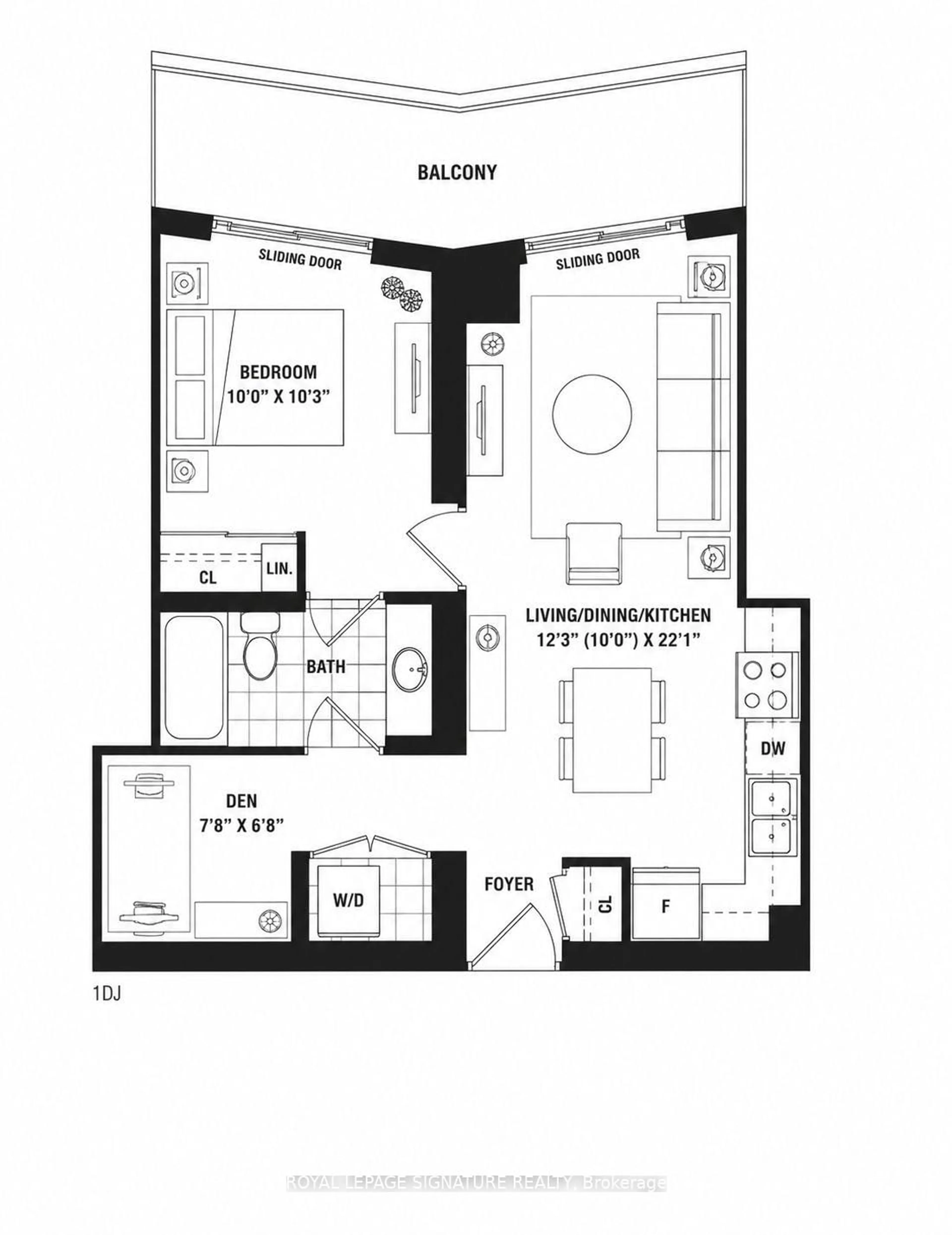 Floor plan for 38 Annie Craig Dr #2403, Toronto Ontario M8V 0G9