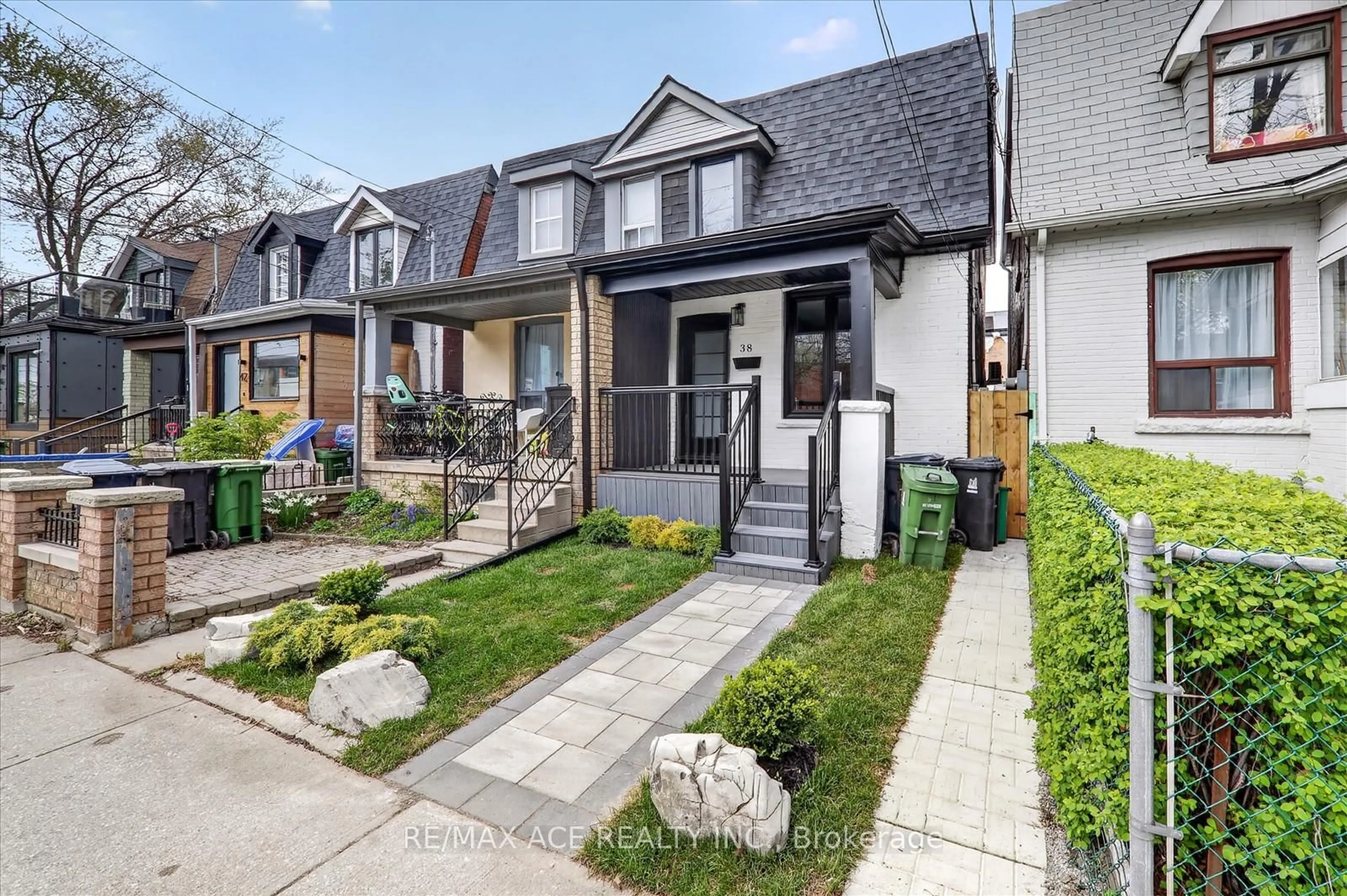 Home with brick exterior material, street for 38 Pelham Ave, Toronto Ontario M6N 1A6