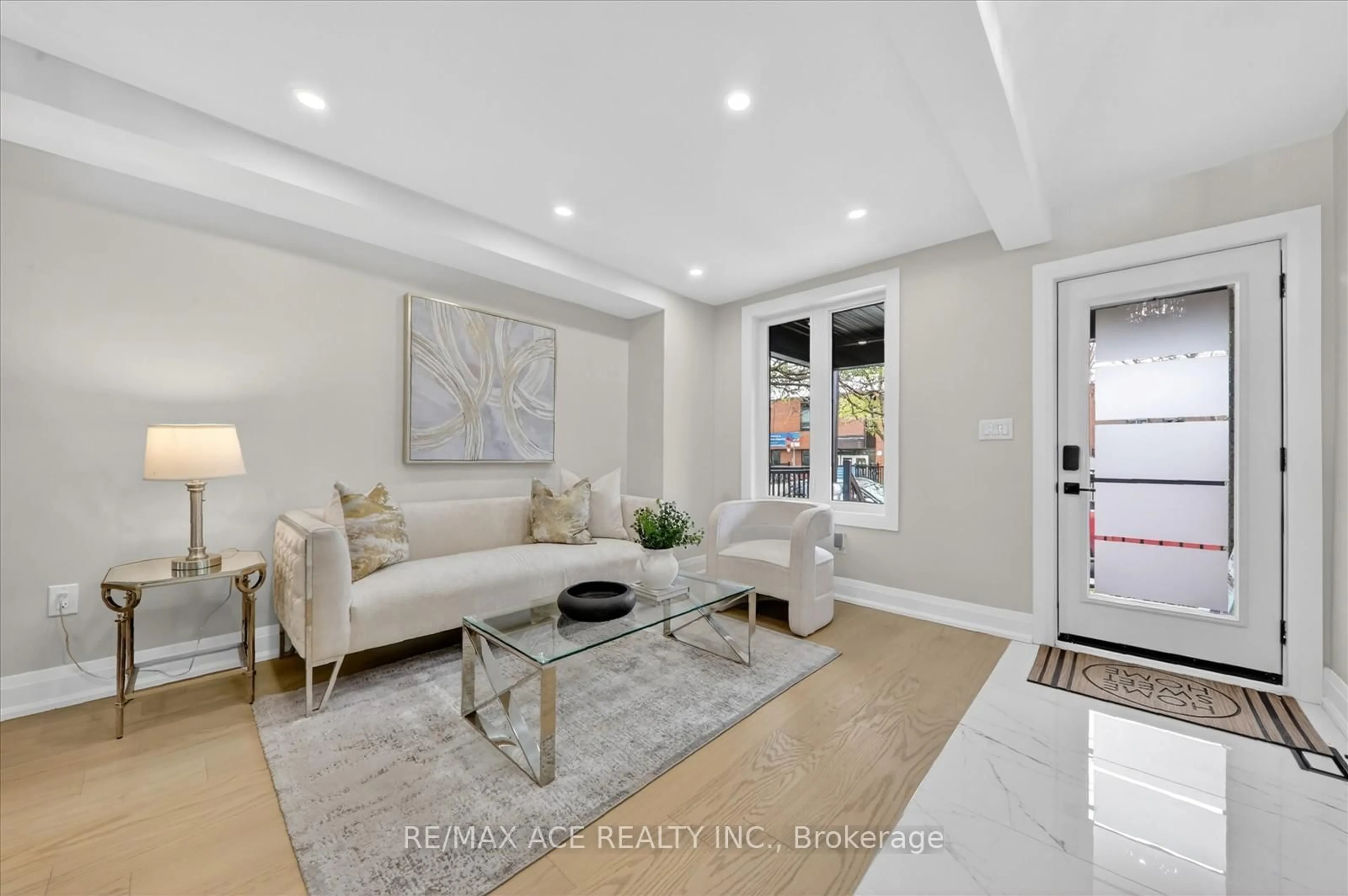 Living room with furniture, unknown for 38 Pelham Ave, Toronto Ontario M6N 1A6