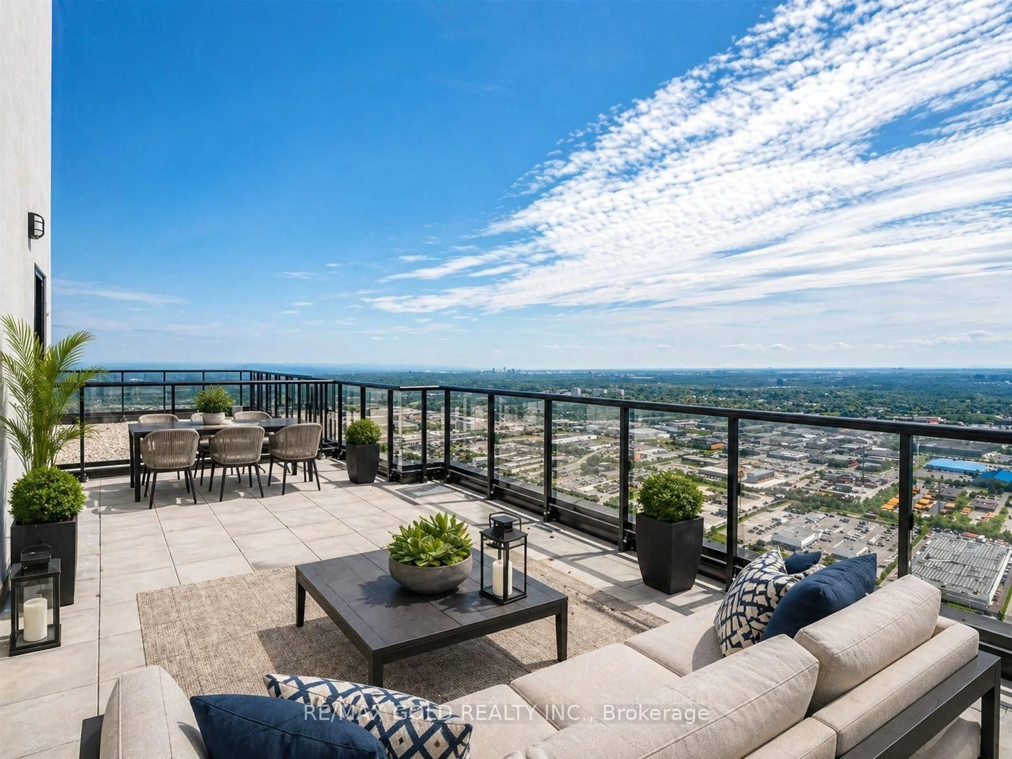 Patio, water/lake/river/ocean view for 3975 Grand Park Dr #4803, Mississauga Ontario L5B 0K4
