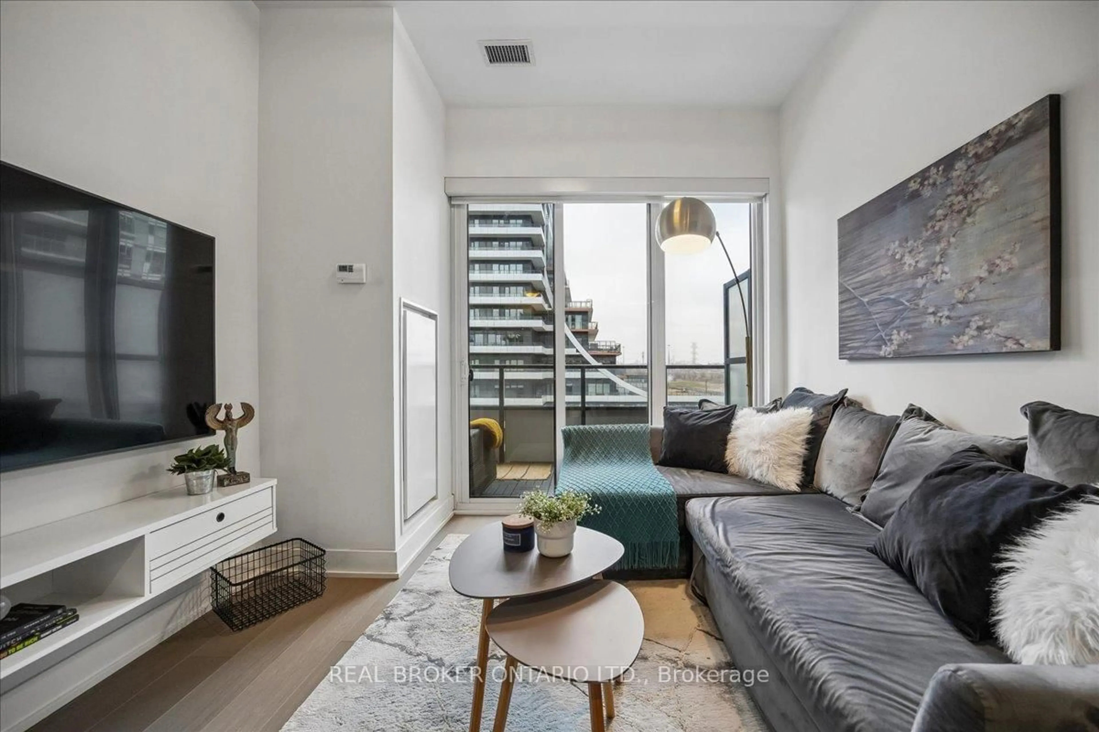 Living room with furniture, unknown for 20 Shore Breeze Dr #603, Toronto Ontario M8V 0C7