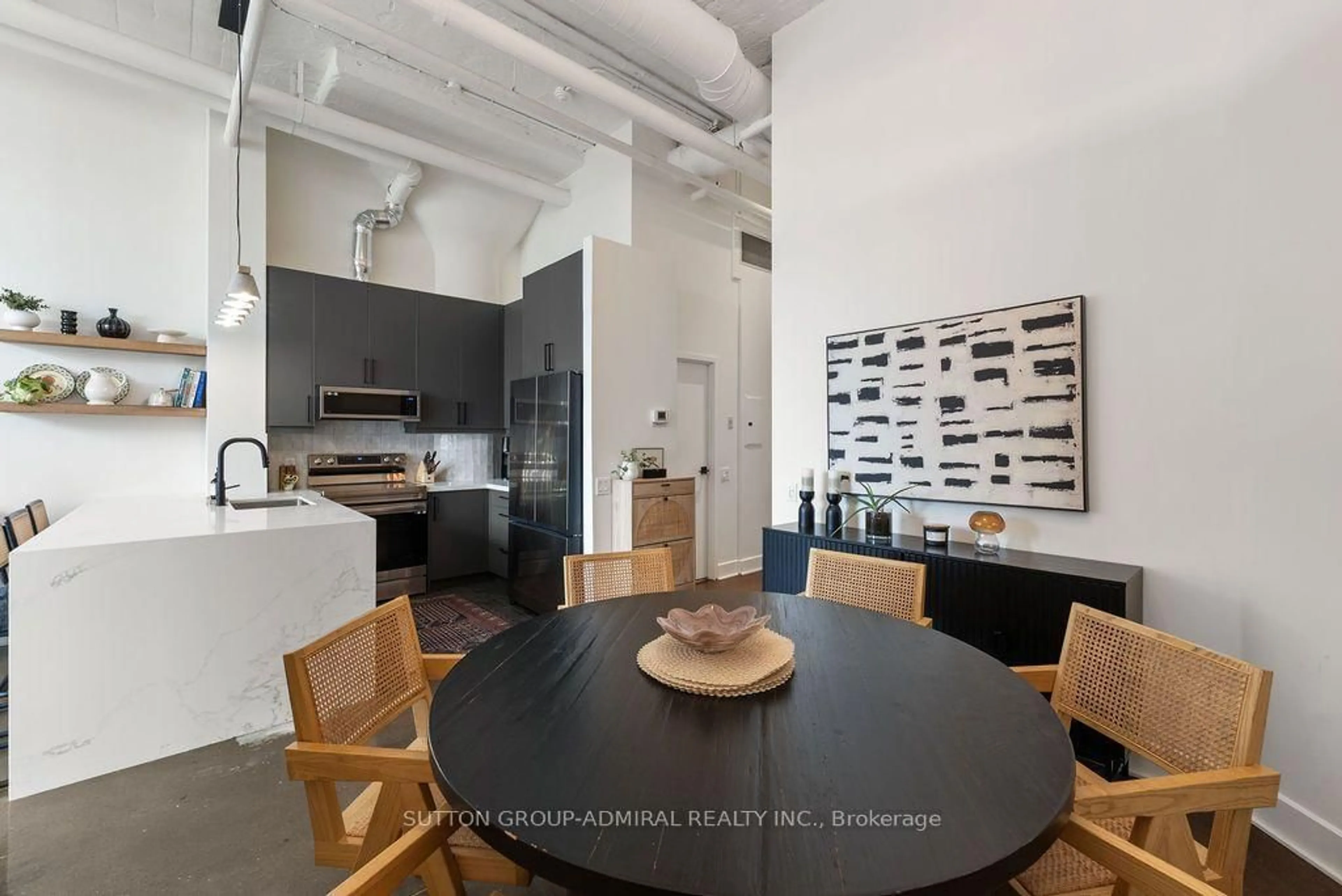 Open concept kitchen, unknown for 1001 Roselawn Ave #124, Toronto Ontario M6B 4M4