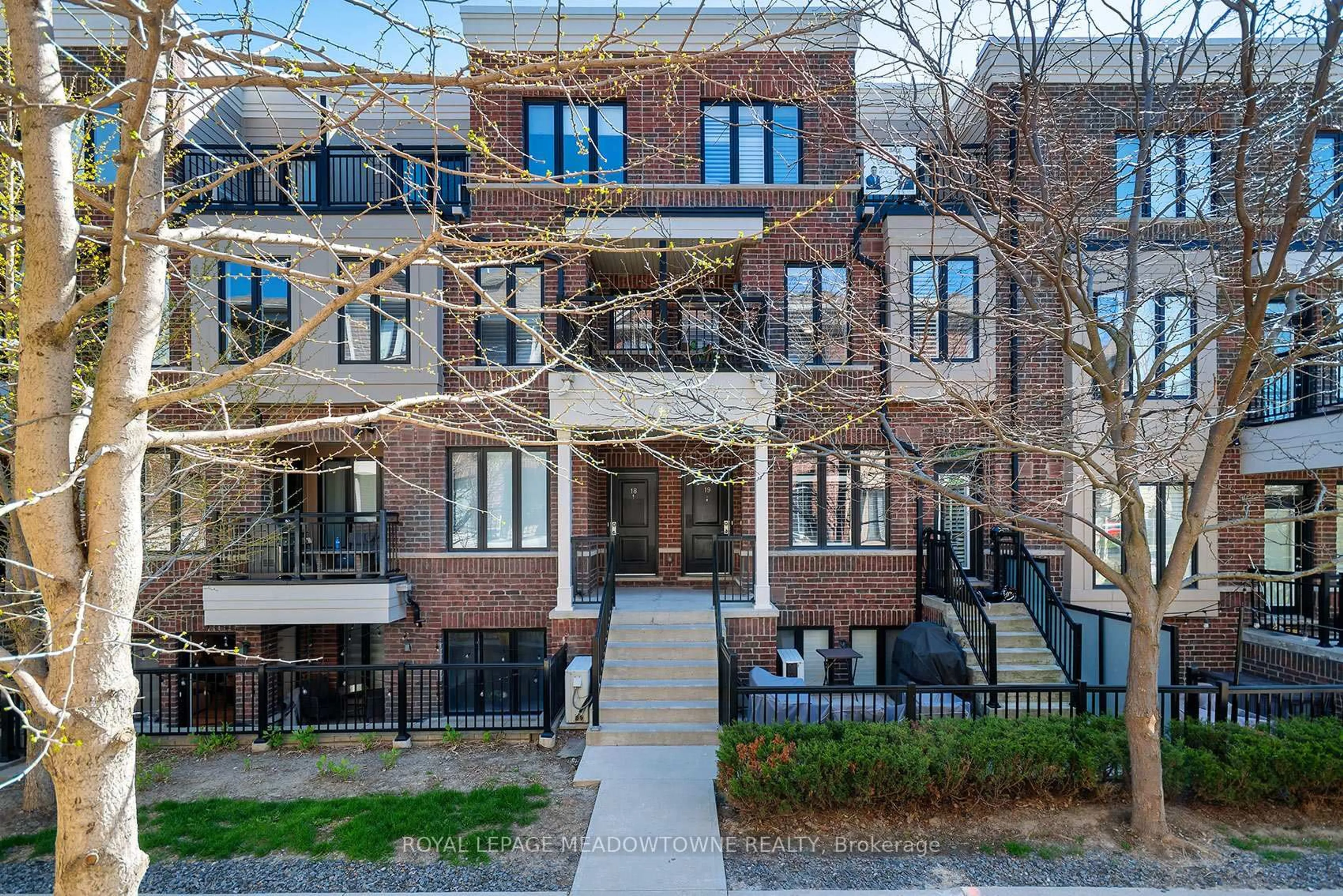 Home with brick exterior material, street for 10 Carnation Ave #19, Toronto Ontario M8V 0B8