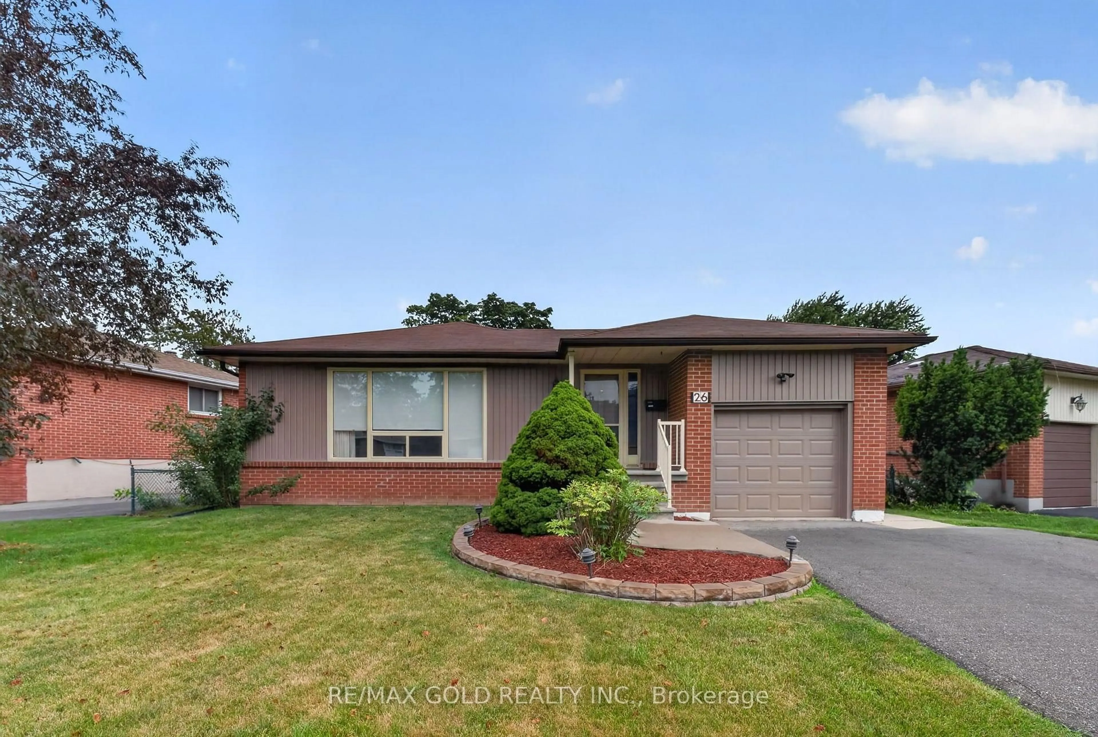Home with brick exterior material, street for 26 Deerfield Cres, Brampton Ontario L6T 1K7