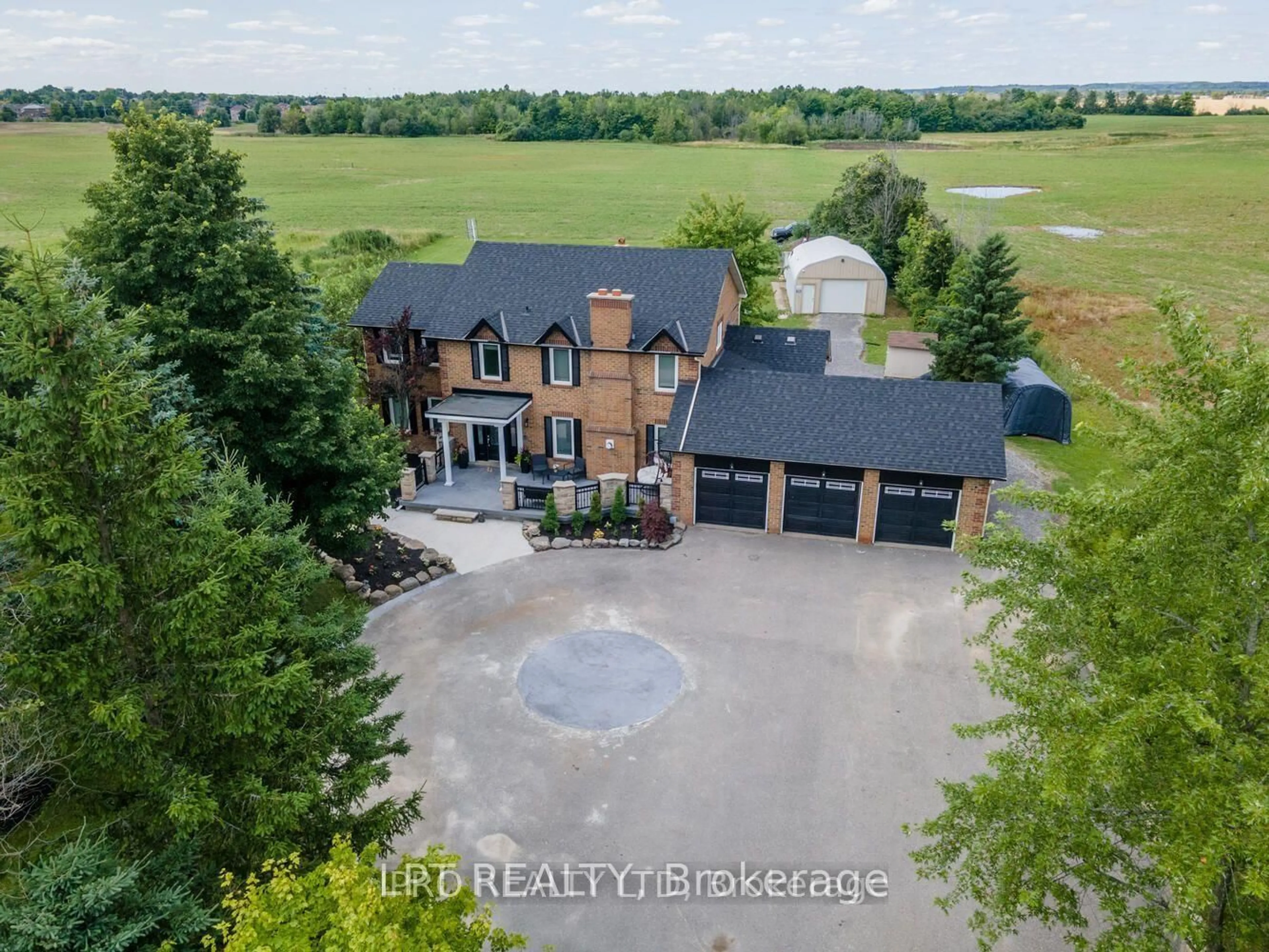 A pic from outside/outdoor area/front of a property/back of a property/a pic from drone, water/lake/river/ocean view for 14190 Mount Hope Rd, Caledon Ontario L7E 3K3