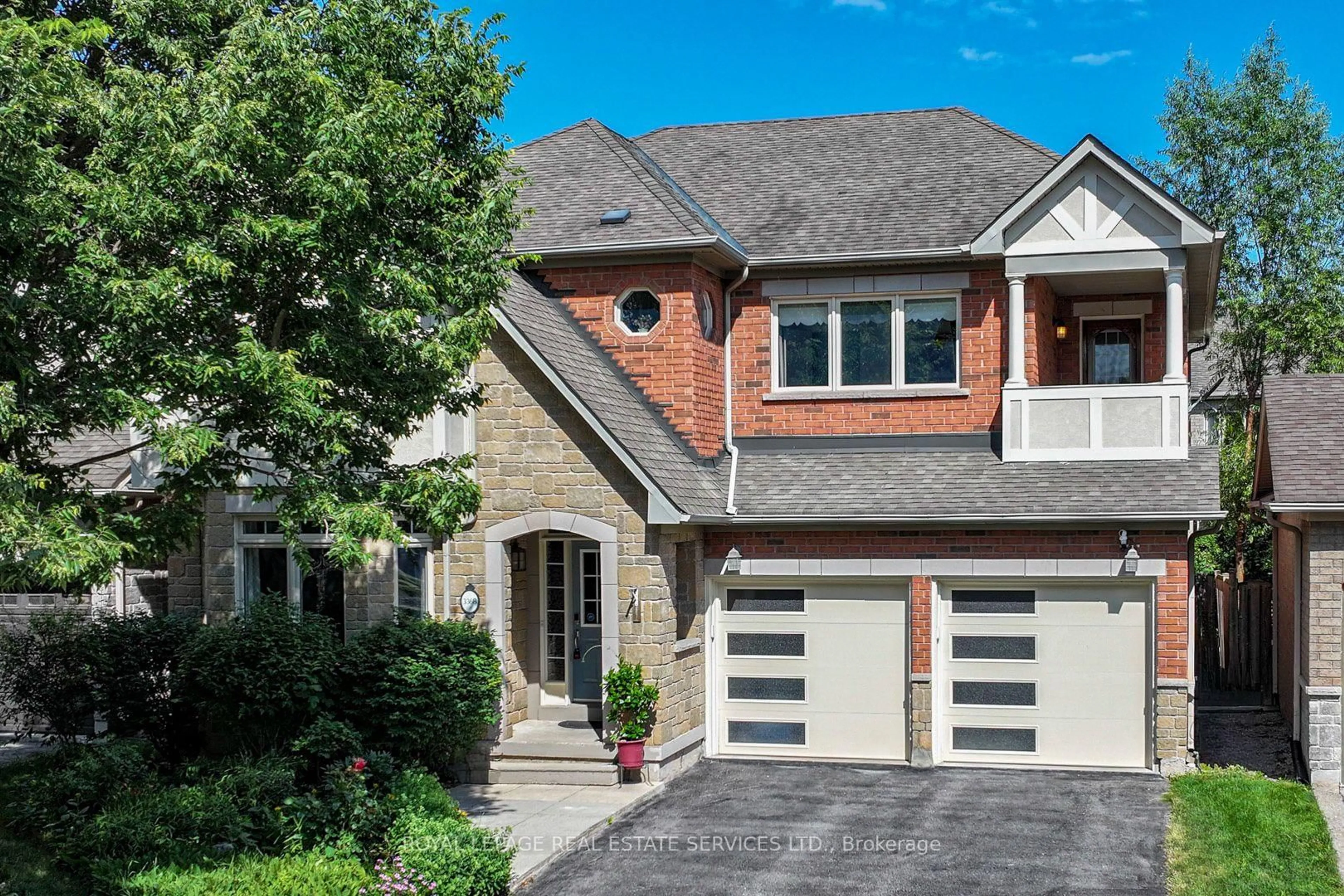Home with brick exterior material, street for 3368 Raspberry Bush Tr, Oakville Ontario L6L 6V2