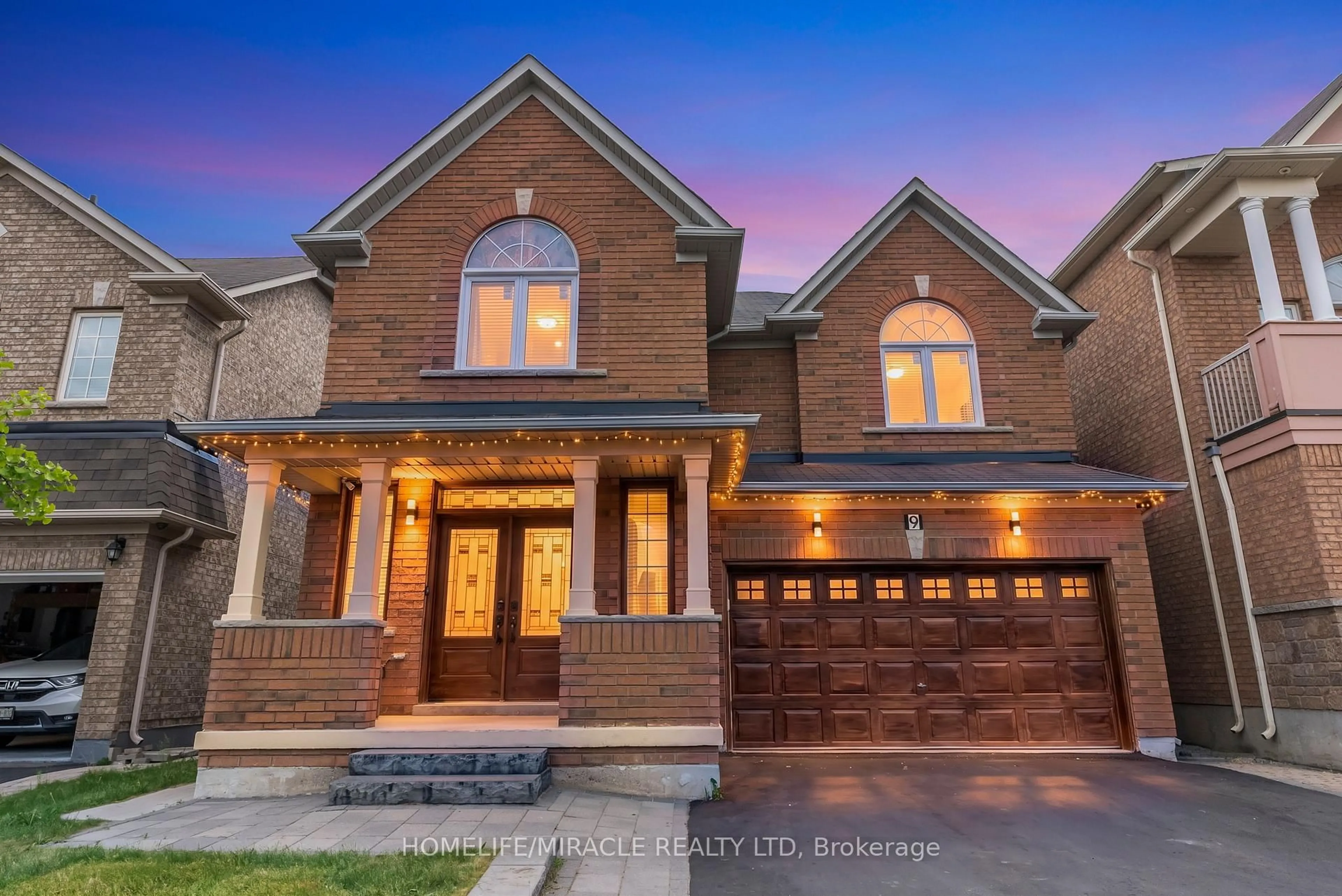 Home with brick exterior material, street for 9 Gamson Cres, Brampton Ontario L6R 0V7