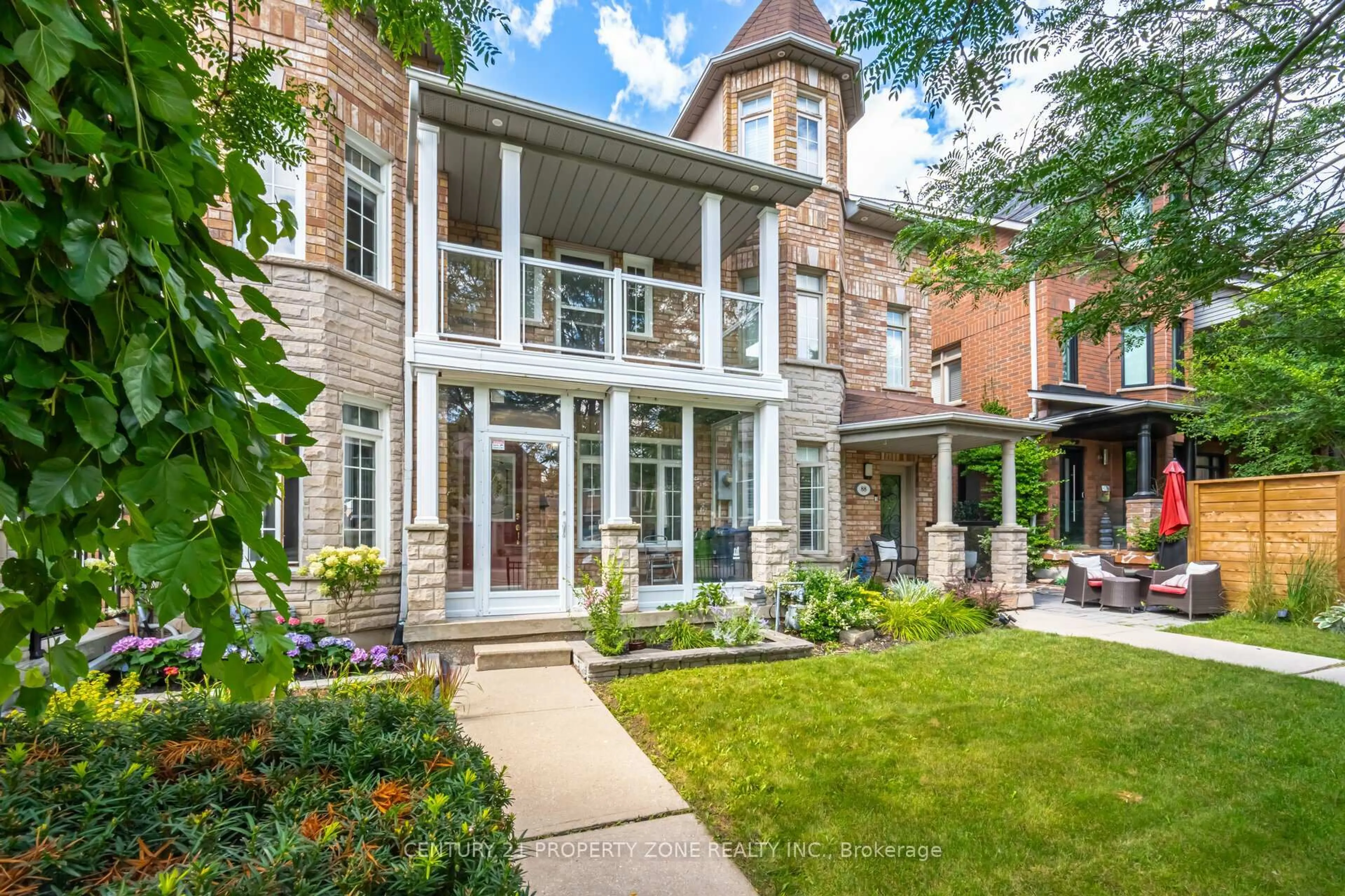 Home with brick exterior material, street for 86 Rory Rd, Toronto Ontario M6L 3G1