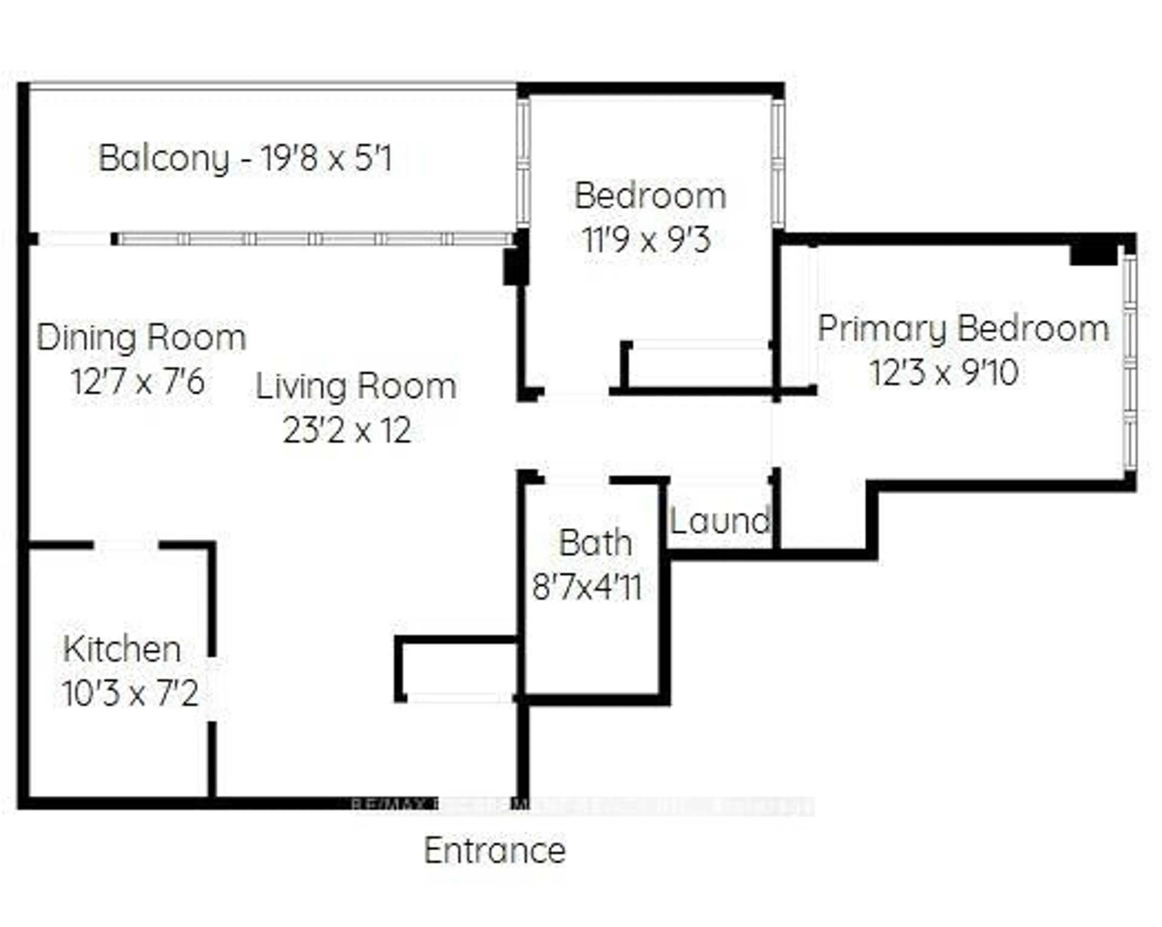 Floor plan for 2263 Marine Dr #401, Oakville Ontario L6L 5K1
