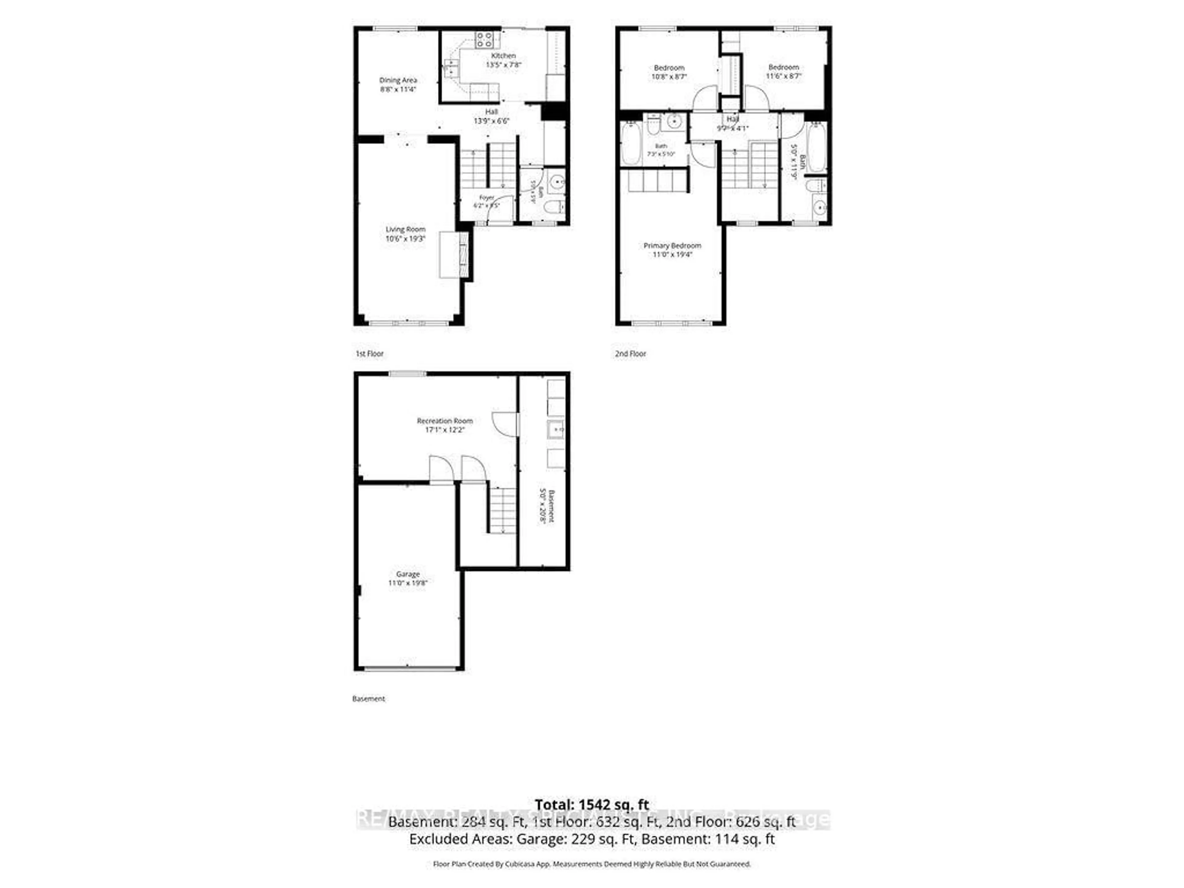 Floor plan for 7080 Copenhagen Rd #72, Mississauga Ontario L5N 2C9