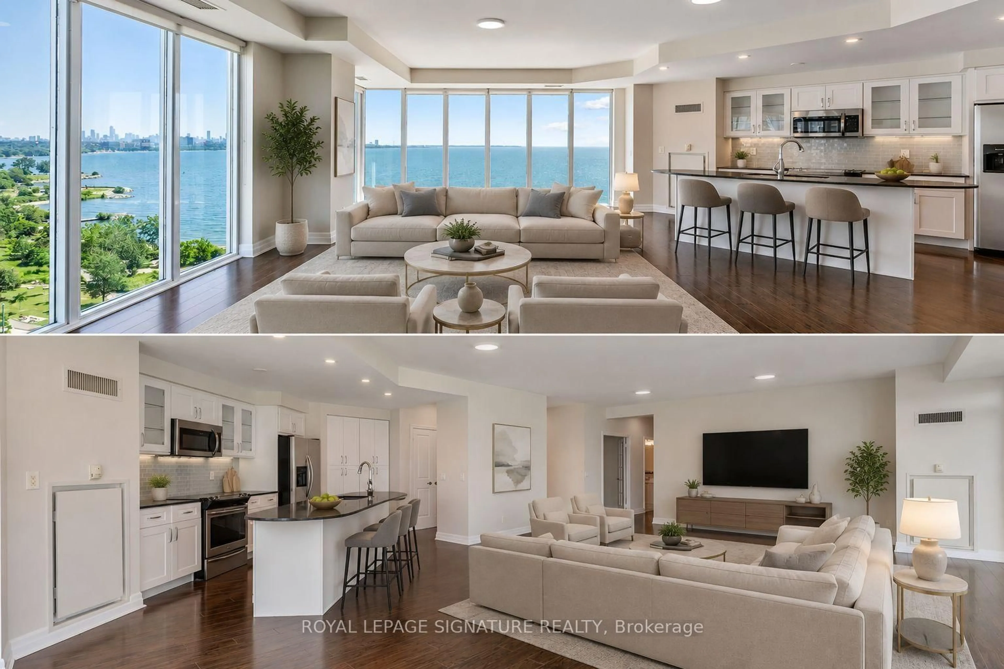 Living room with furniture, unknown for 58 Marine Parade Dr #1103, Toronto Ontario M8V 4G1