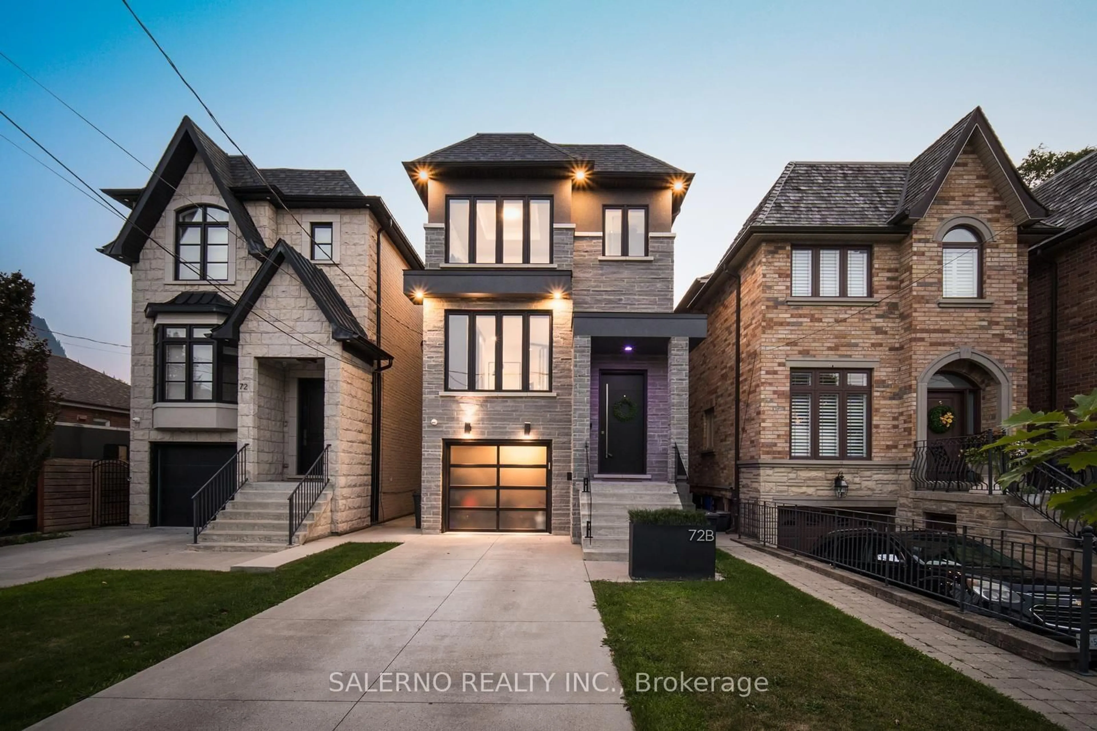 Home with brick exterior material, street for 72 Renfield St #B, Toronto Ontario M6M 4V7