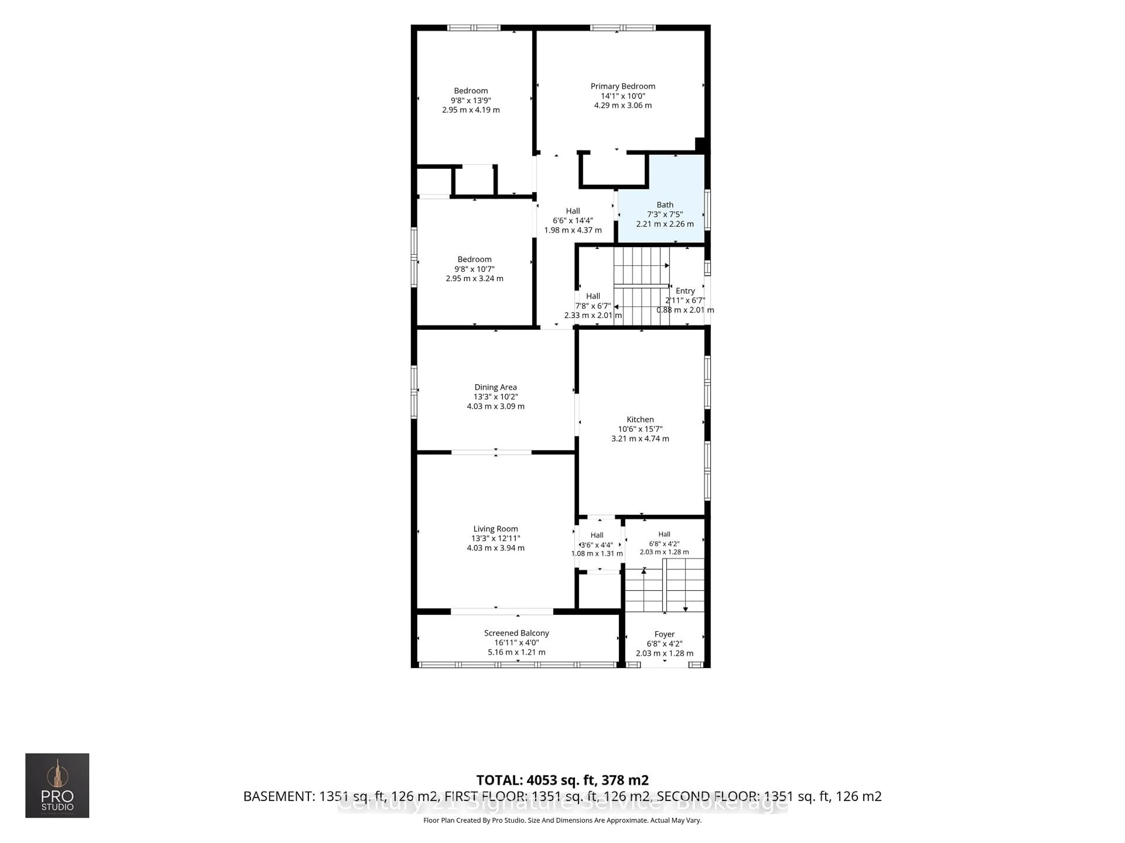 Floor plan for 524 Silverthorn Ave, Toronto Ontario M6M 3H7