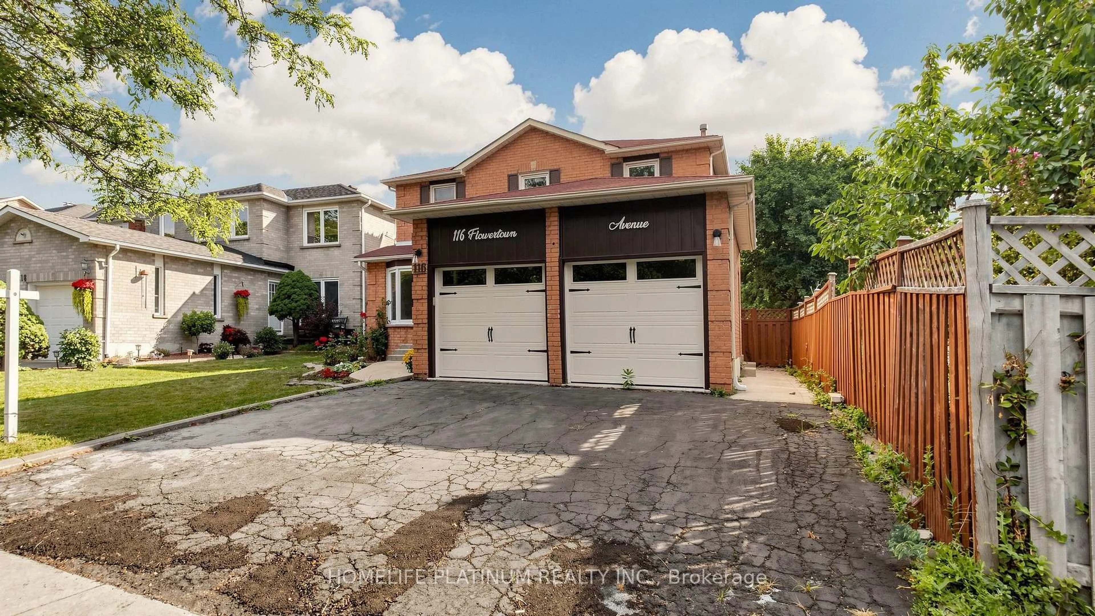 Home with brick exterior material, street for 116 Flowertown Ave, Brampton Ontario L6X 3Y6