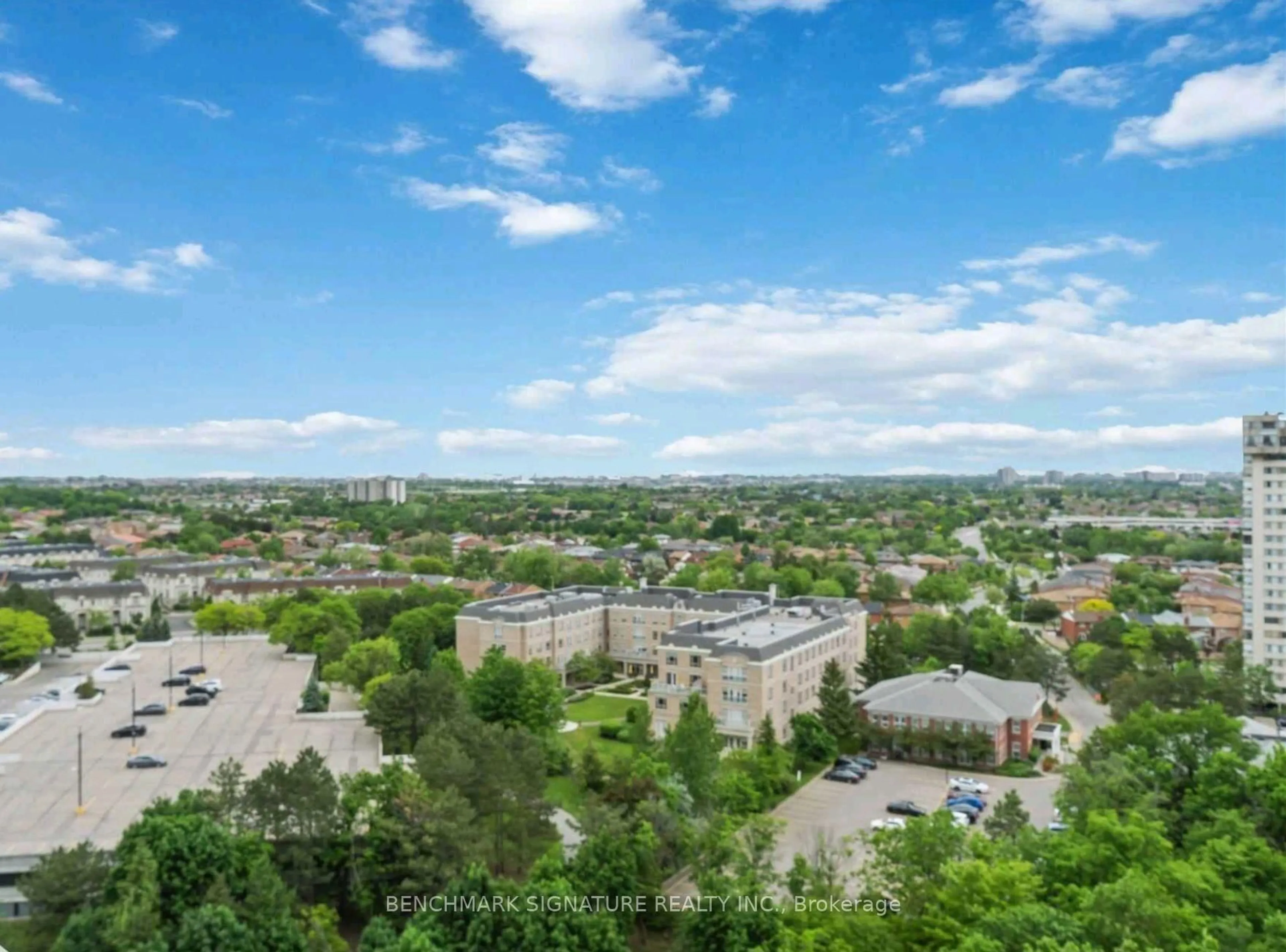A pic from outside/outdoor area/front of a property/back of a property/a pic from drone, city buildings view from balcony for 80 Absolute Ave #1403, Mississauga Ontario L4Z 0A5