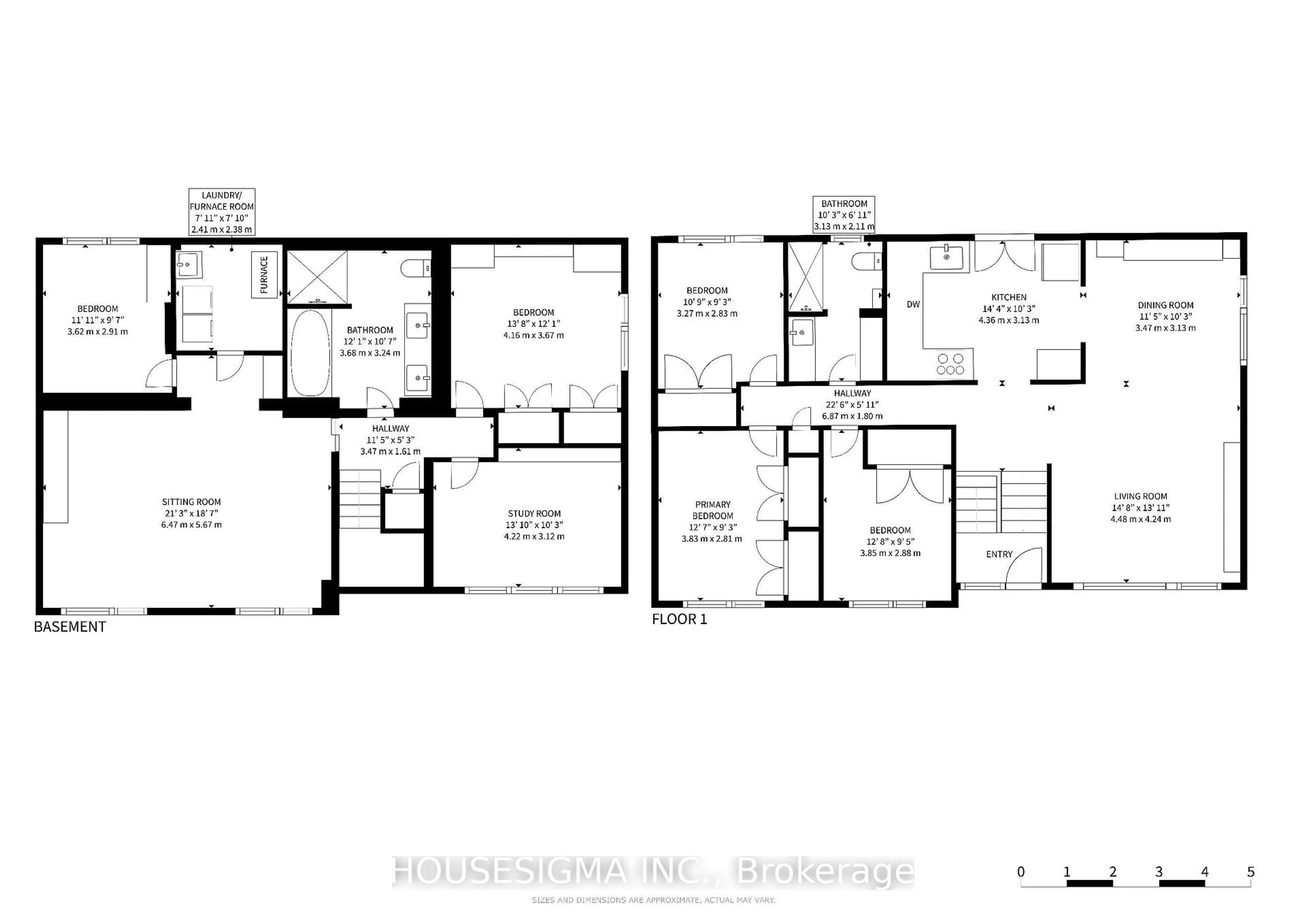 Floor plan for 6 Koos Rd, Toronto Ontario M9C 1W3