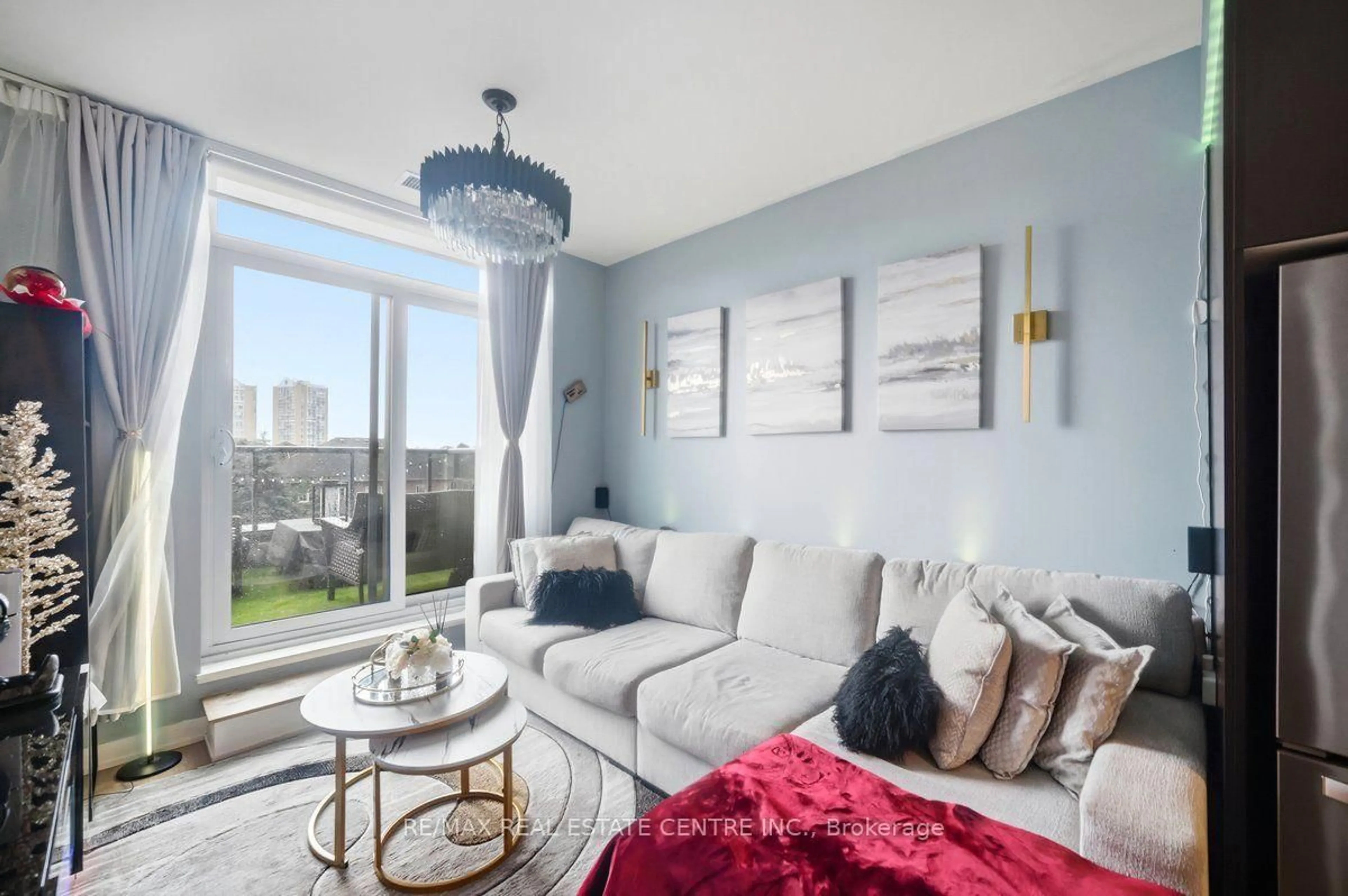Living room with furniture, unknown for 8 Nahani Way 304 Way, Mississauga Ontario L4Z 4J8