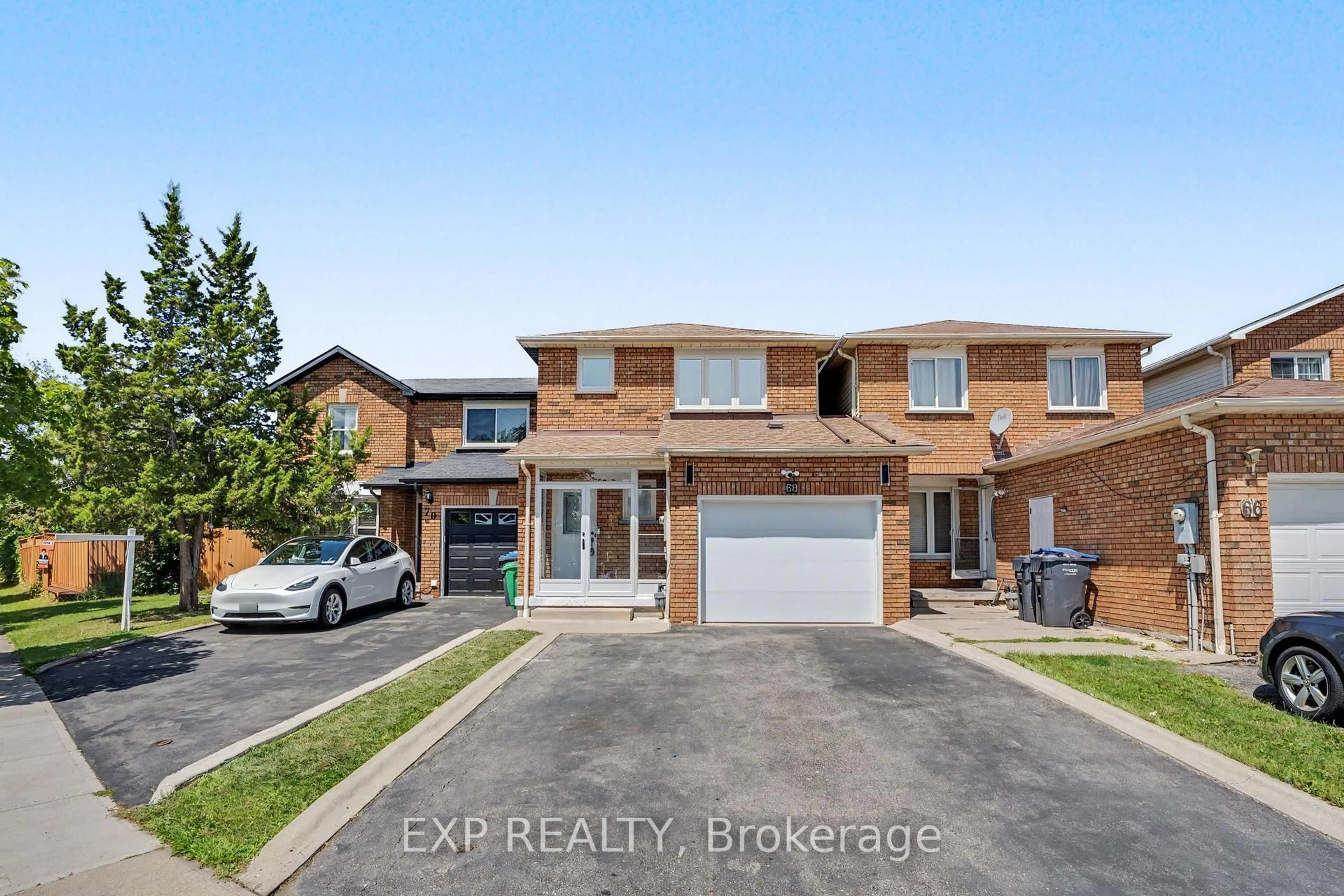Home with brick exterior material, street for 68 Tulip Dr, Brampton Ontario L6Y 3W7