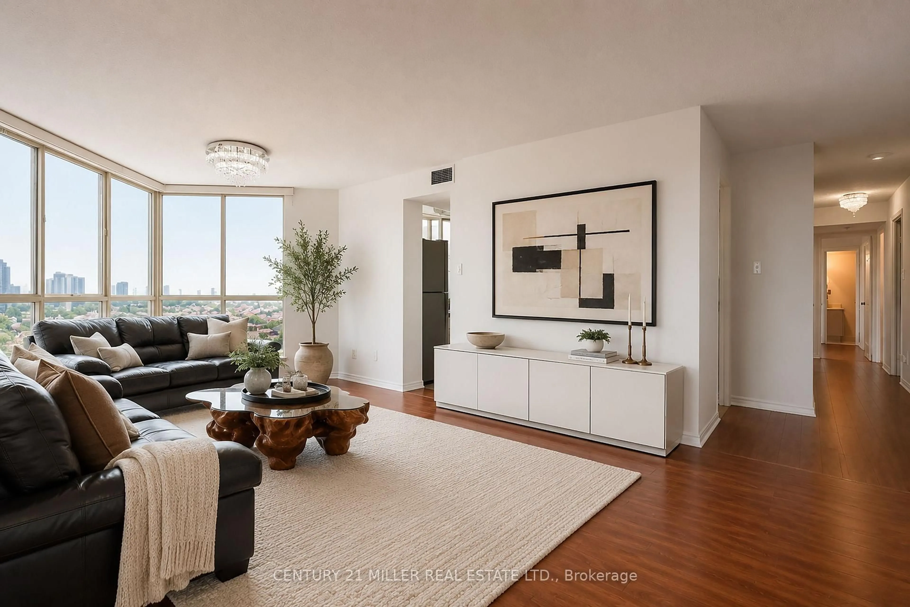 Living room with furniture, unknown for 55 Kingsbridge Garden Circ #909, Mississauga Ontario L5R 1Y1