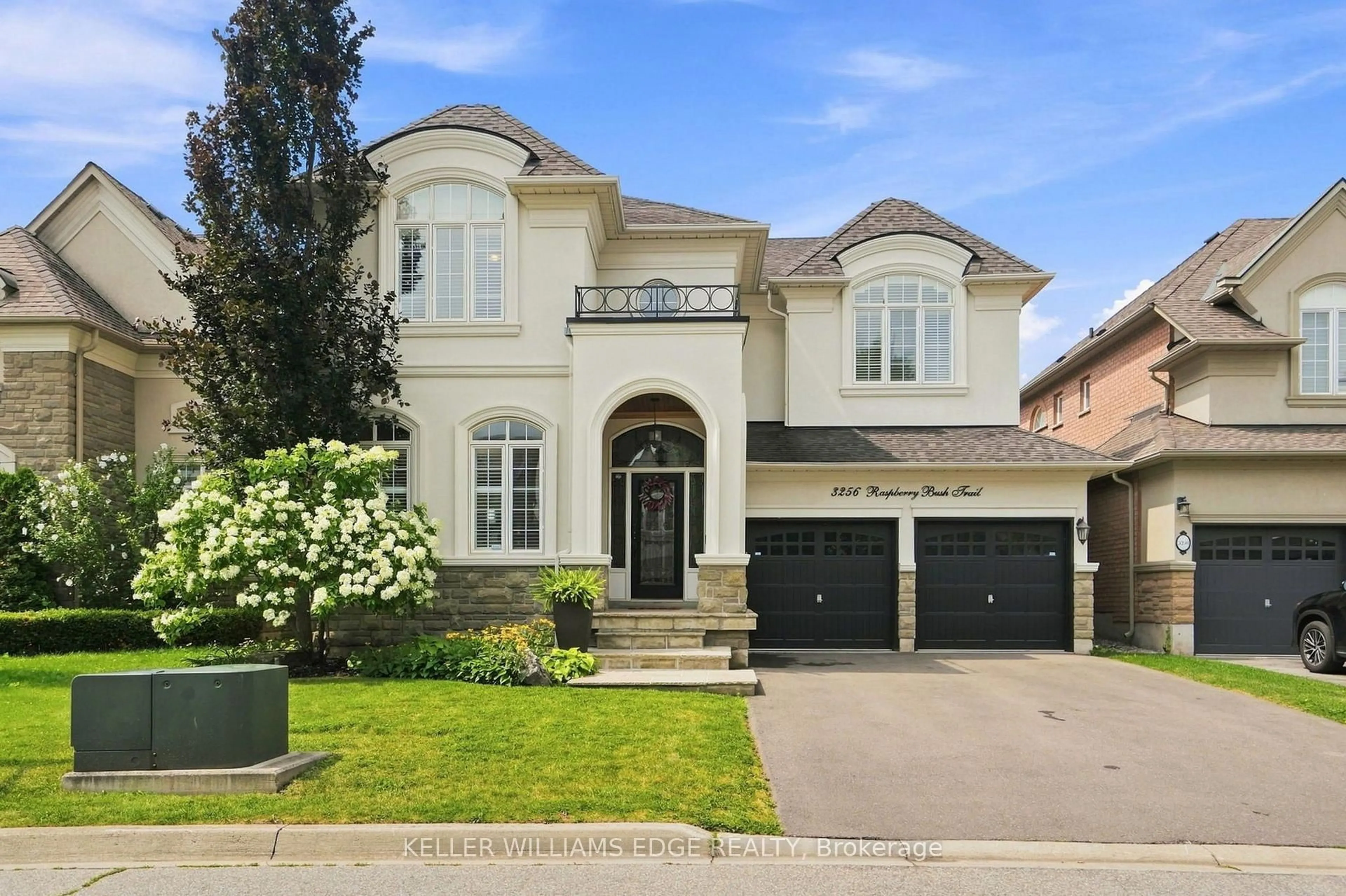 Home with brick exterior material, street for 3256 Raspberry Bush Tr, Oakville Ontario L6L 6V6
